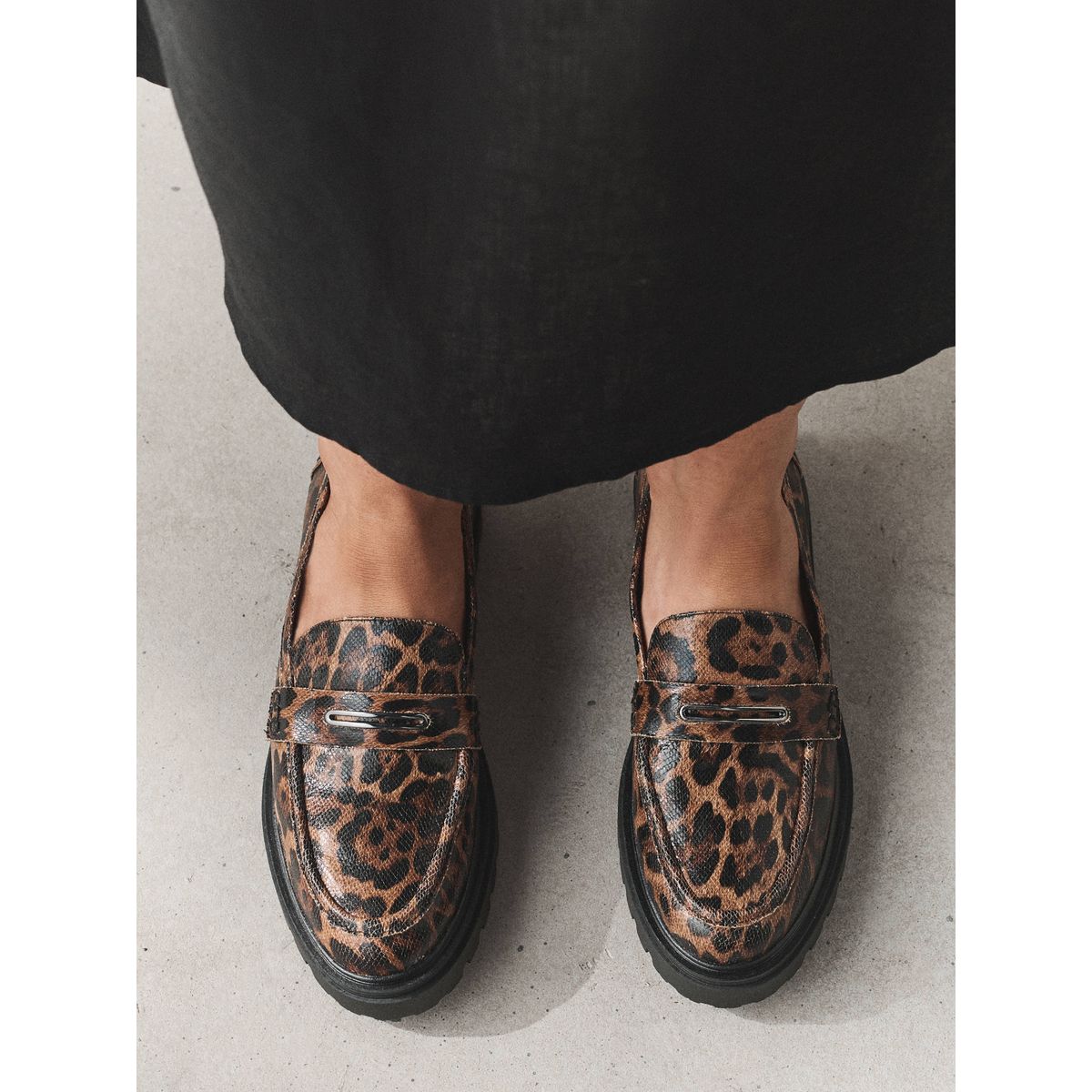 Mocassins à semelle épaisse forever comfort® léopard, NEXT