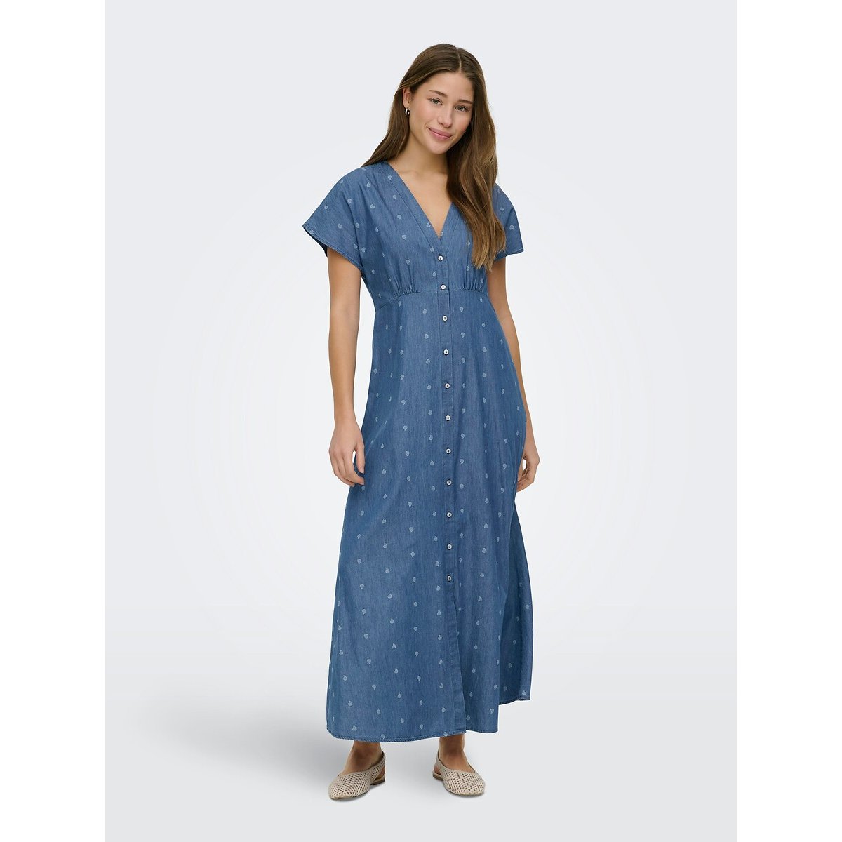 Printed Maxi Dress denim print, ONLY