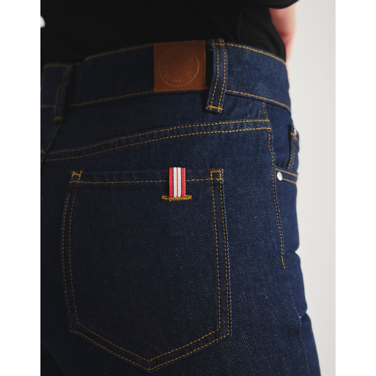 Jean Neil en coton marine bleu, INES DE LA FRESSANGE PARIS