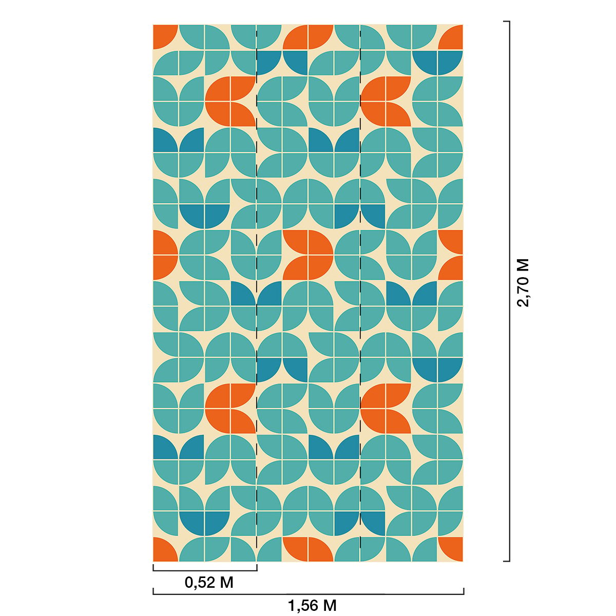 Papier peint, duplicate blue salon bleu, HEXOA