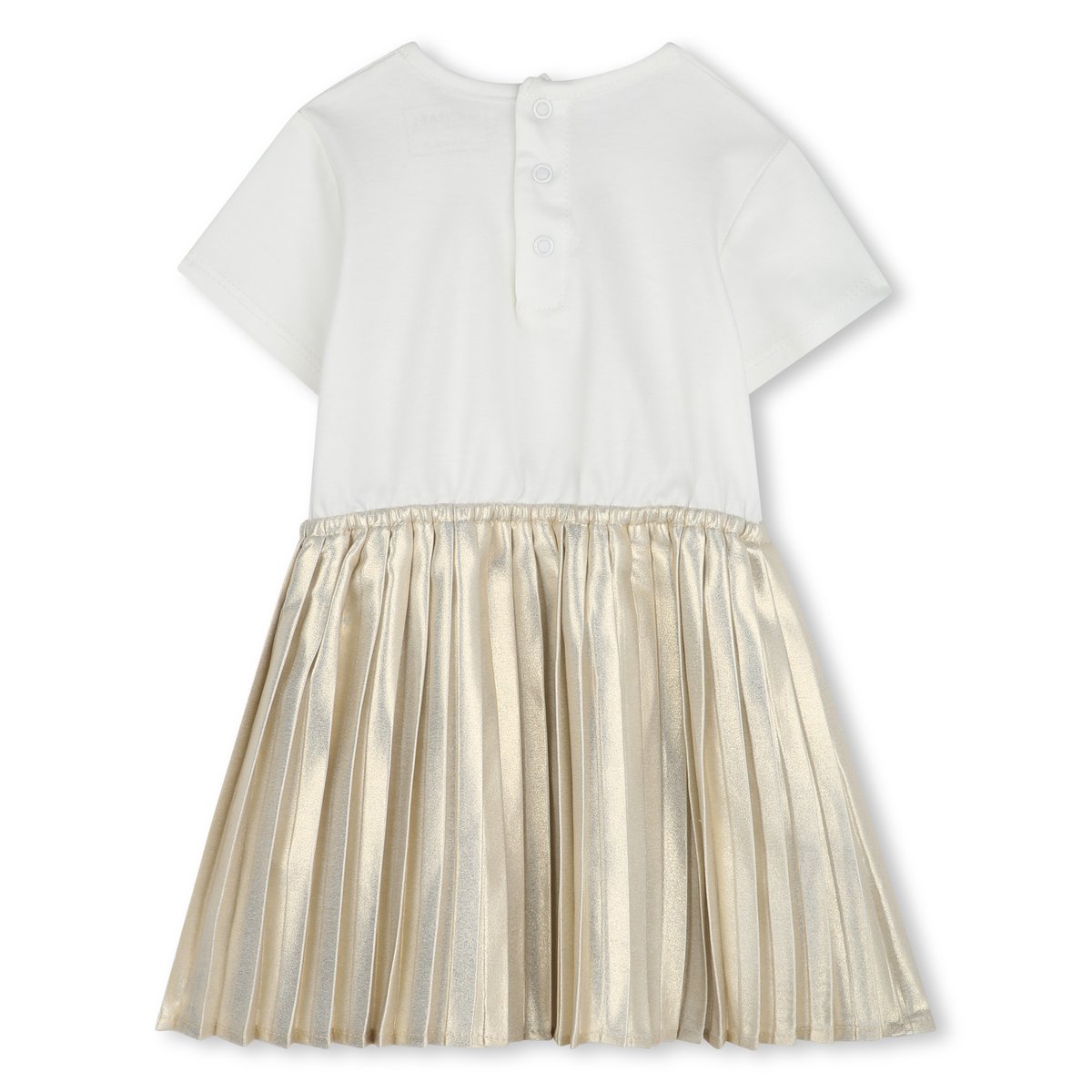 Robe de cérémonie bimatière ecru dore, MICHAEL KORS