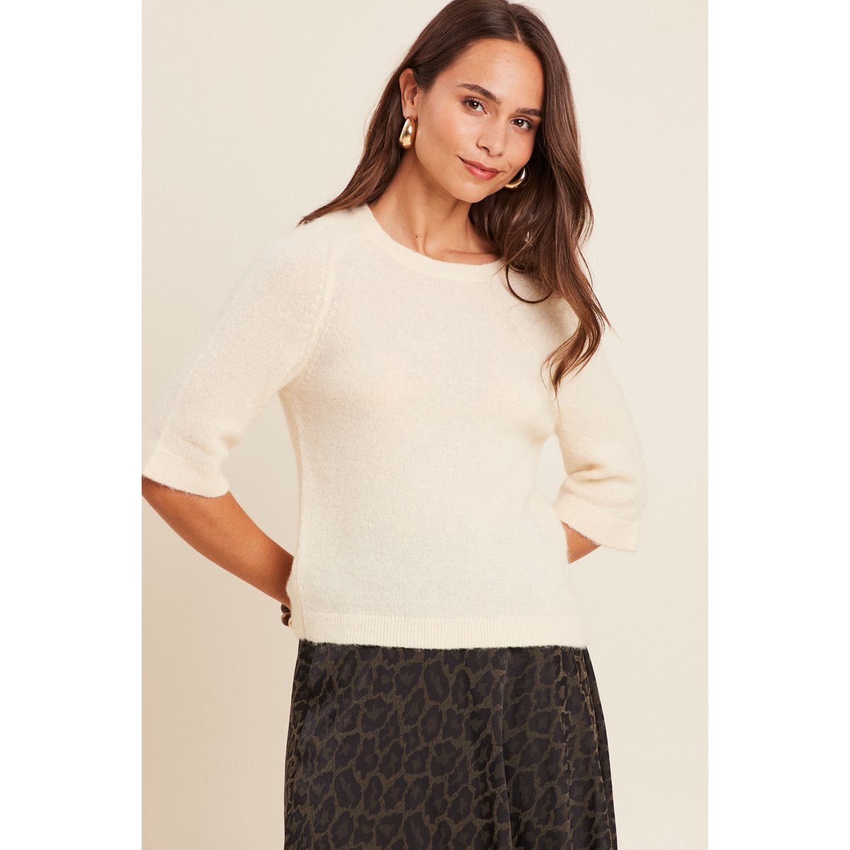Pull col bateau creme, BREAL