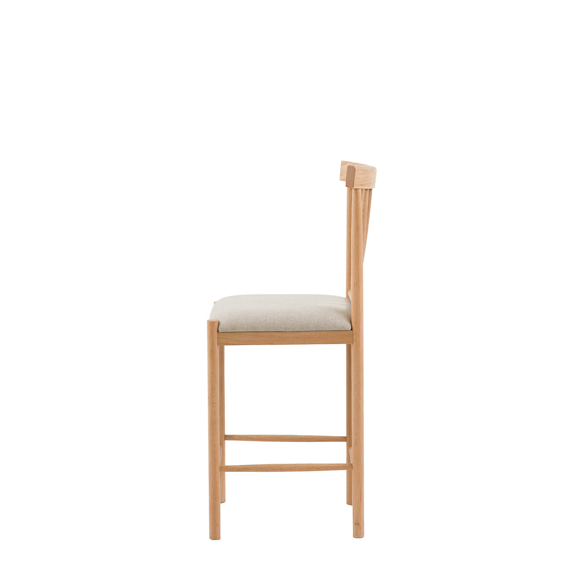 Set of 2 Ende Upholstered Bar Stools oak, ÉDITÉ