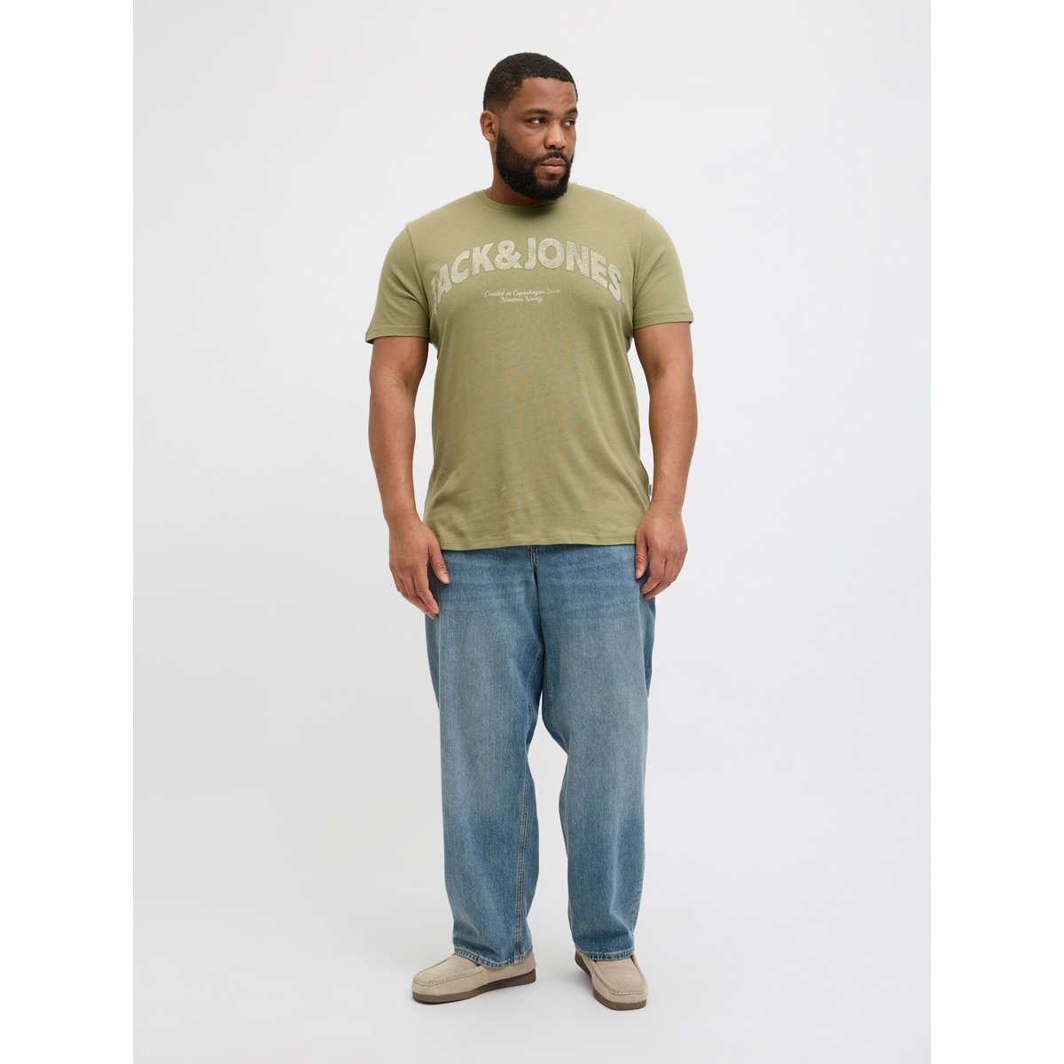 T-Shirt verte - cedar, JACK & JONES