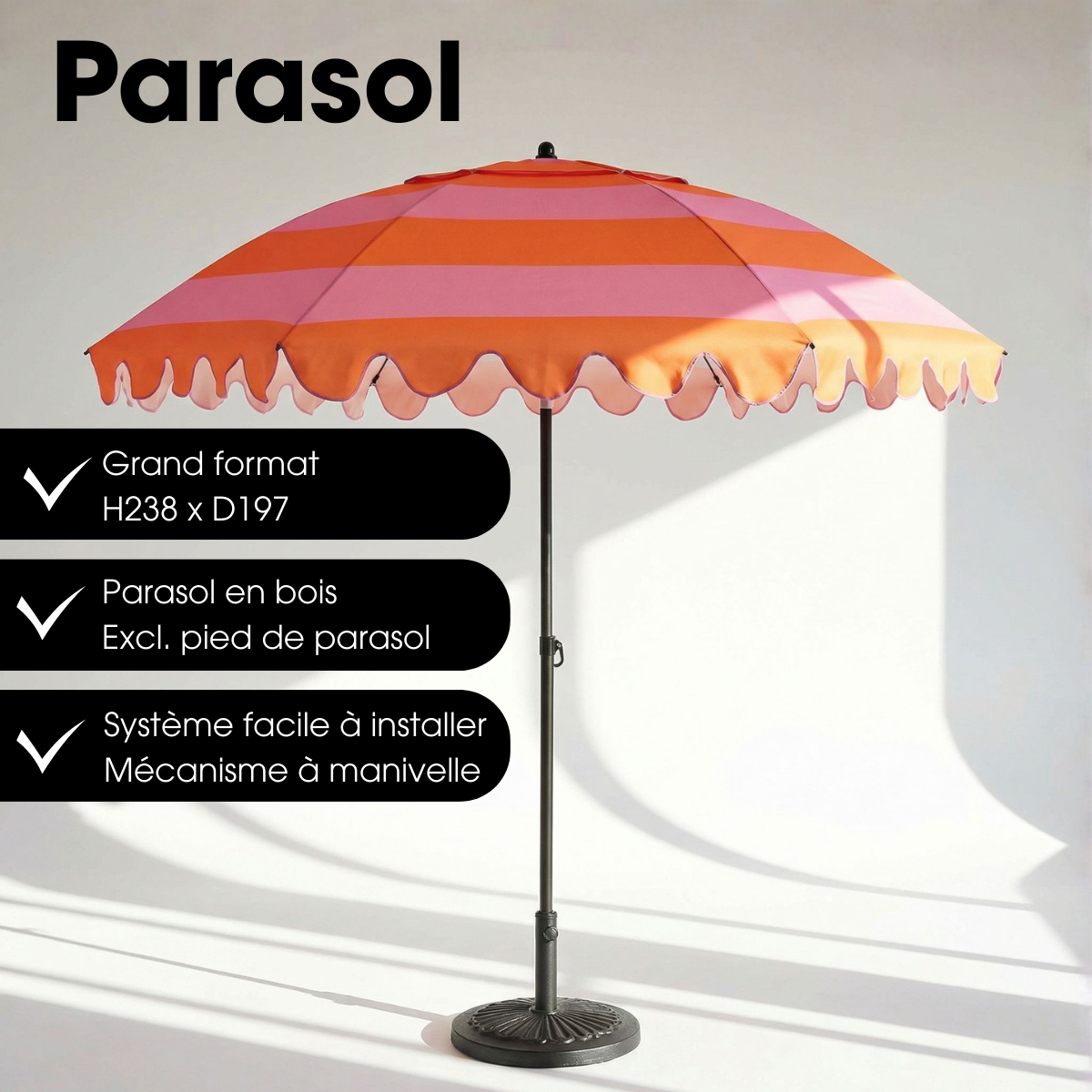Parasol orange, MICA DECORATIONS