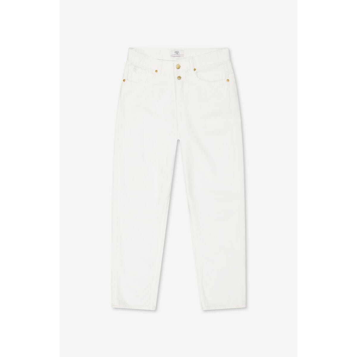 Jeans loose, large 400/60 girlfriend , 7/8ème white, LE TEMPS DES CERISES
