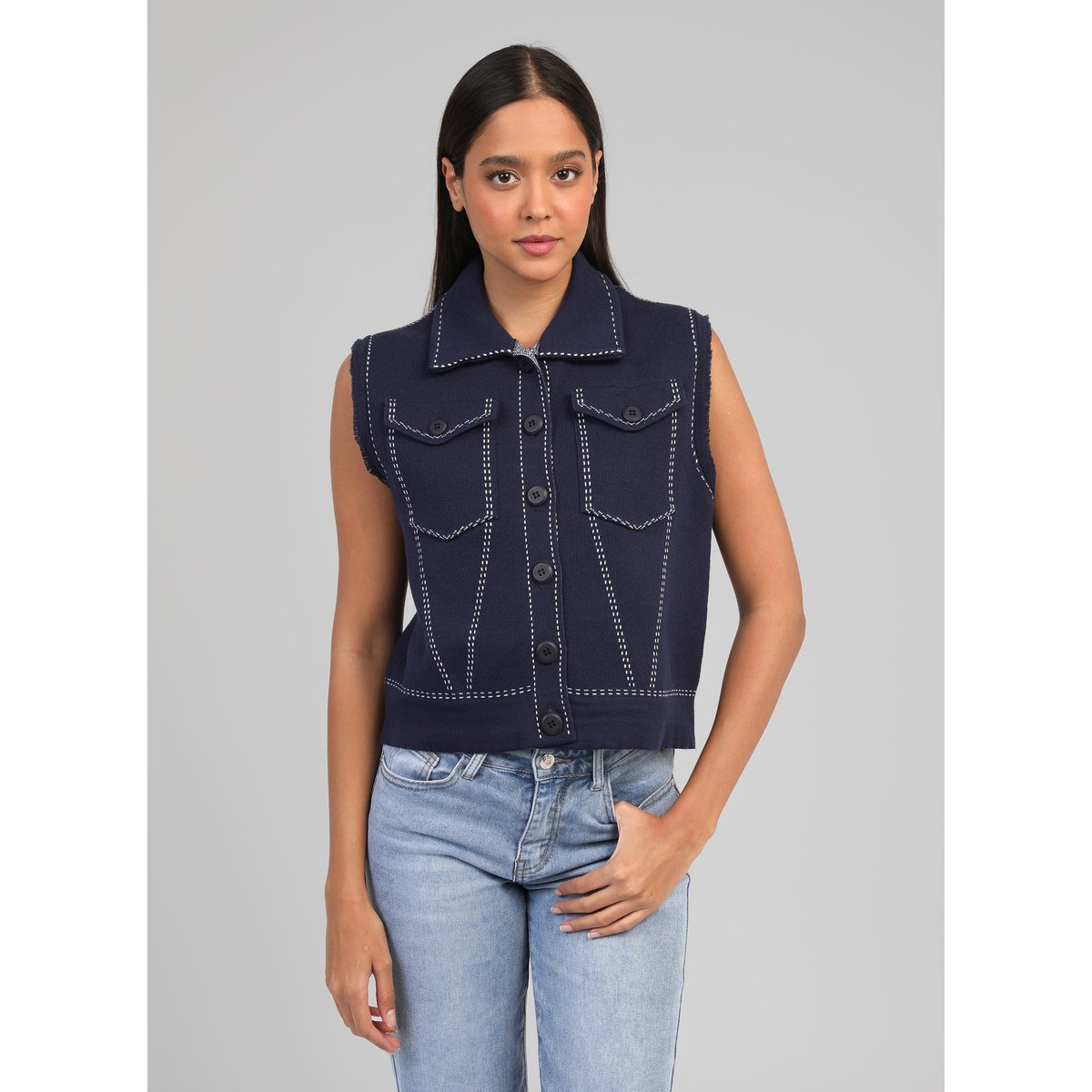 Gilet LEWOODY marine, AN'GE