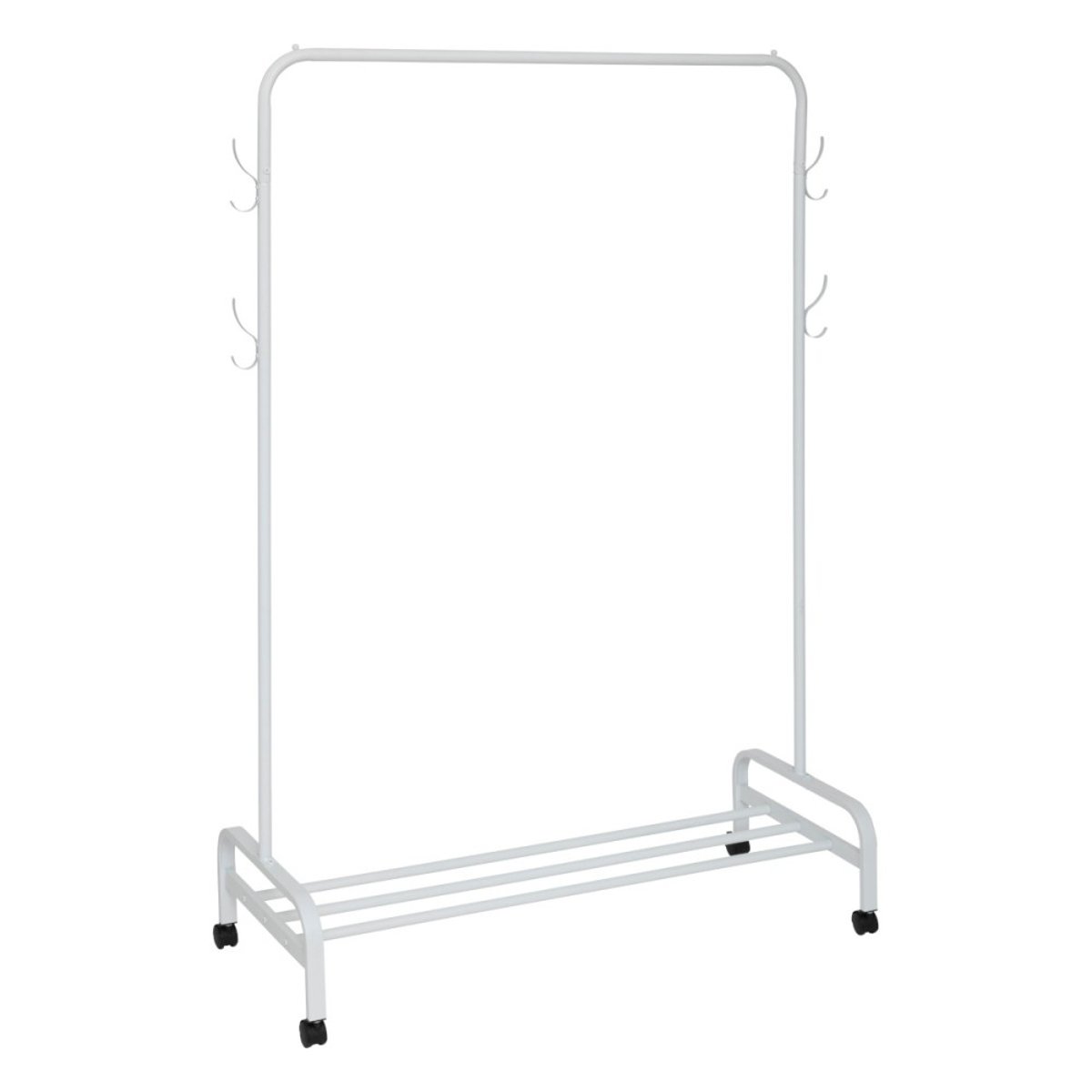 Portant à Vêtements Avec Patères En Métal Blanc blanc, ATMOSPHERA