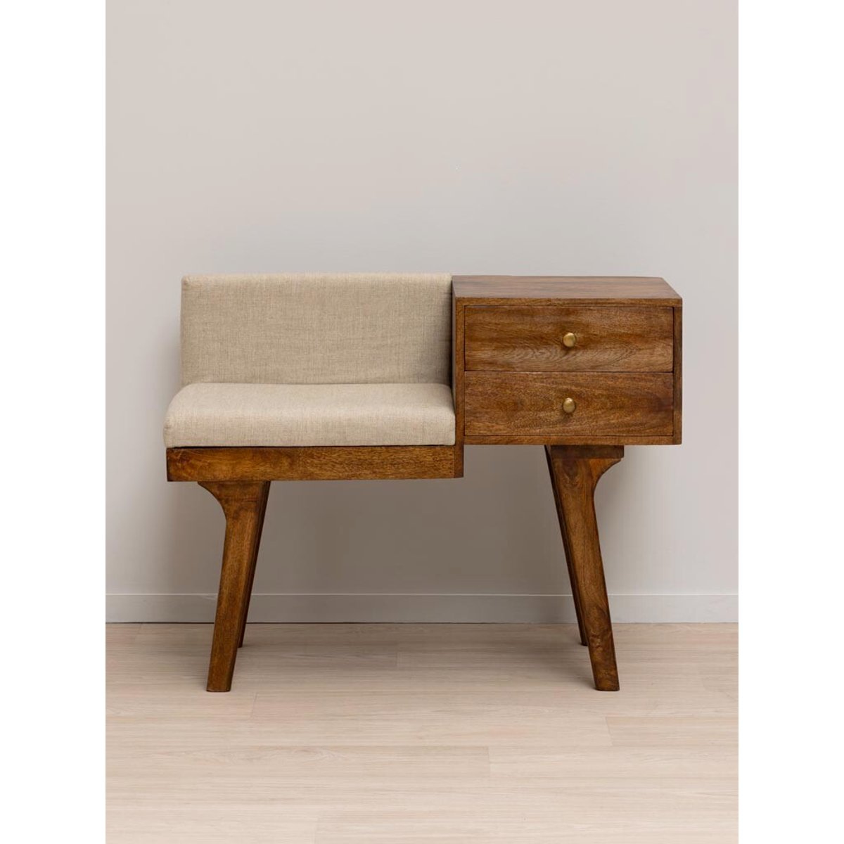 Banc en bois HALLWAY bois fonce, CHEHOMA