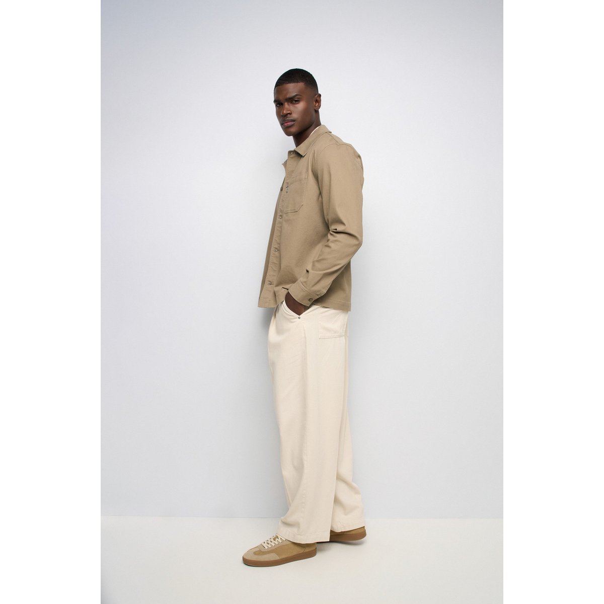 SURCHEMISE COUPE REGULAR vert kaki, SALSA JEANS