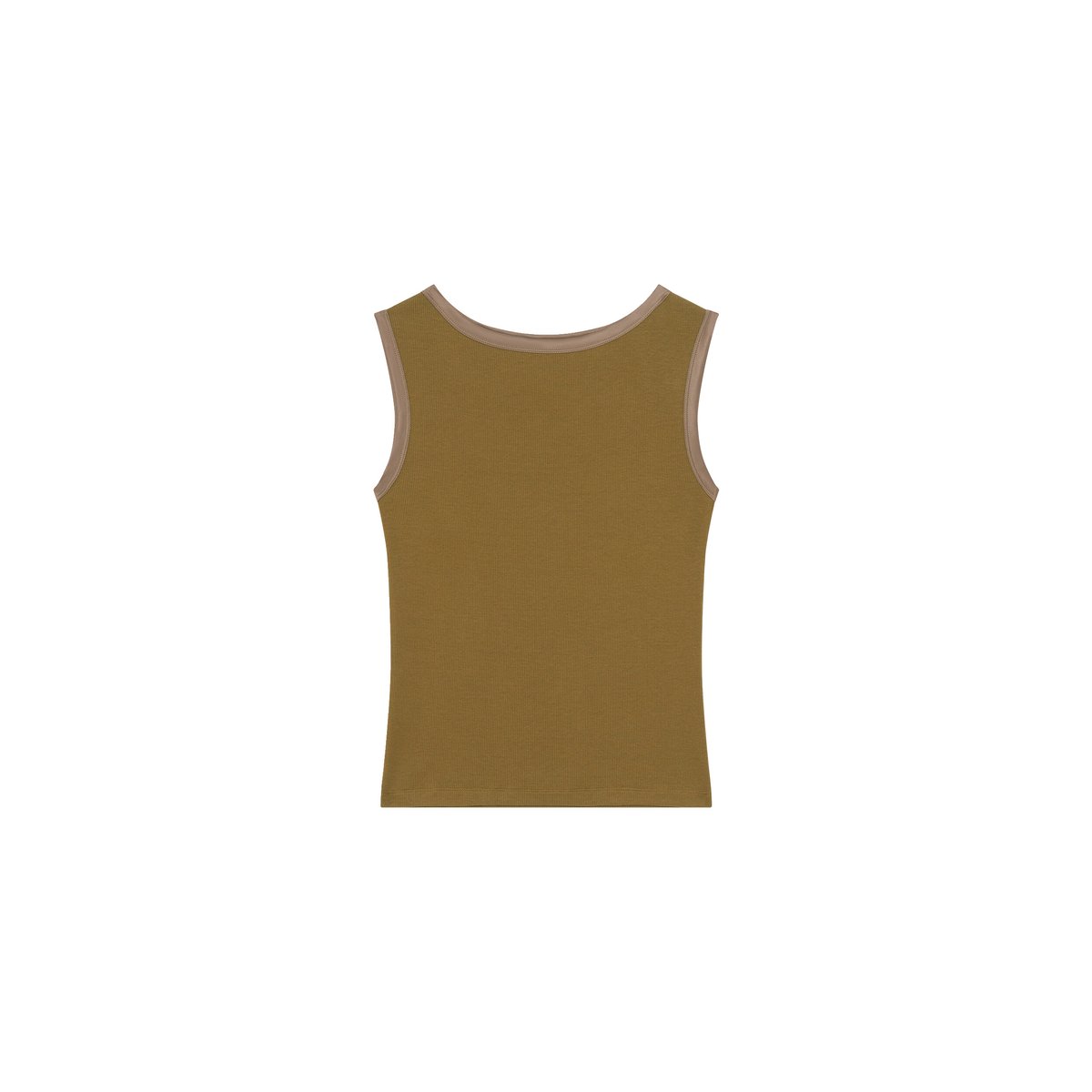 T-shirt droit col bateau TLUCE vert olive, CAROLL
