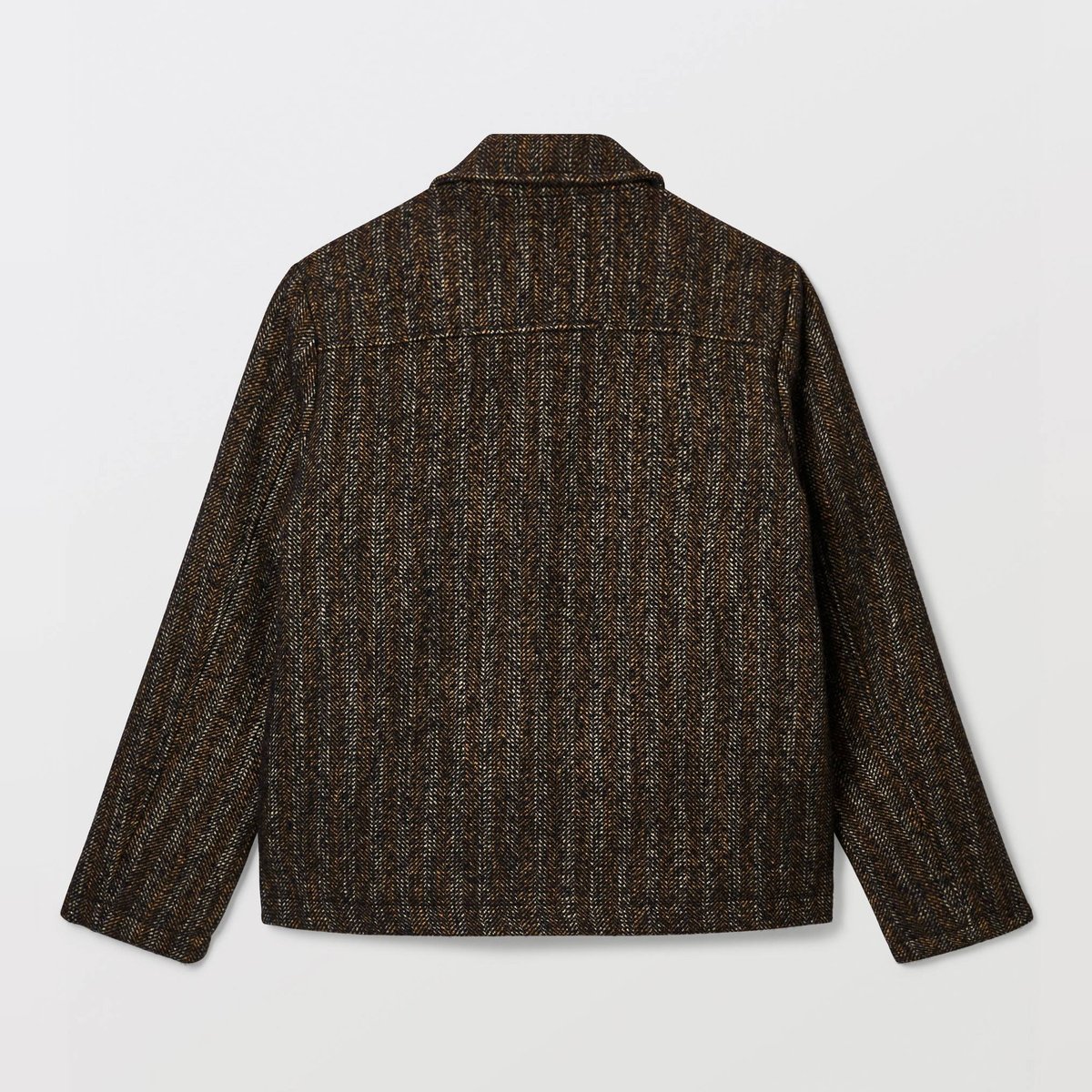 Veste chevron zippé contenant de la laine marine, MONOPRIX