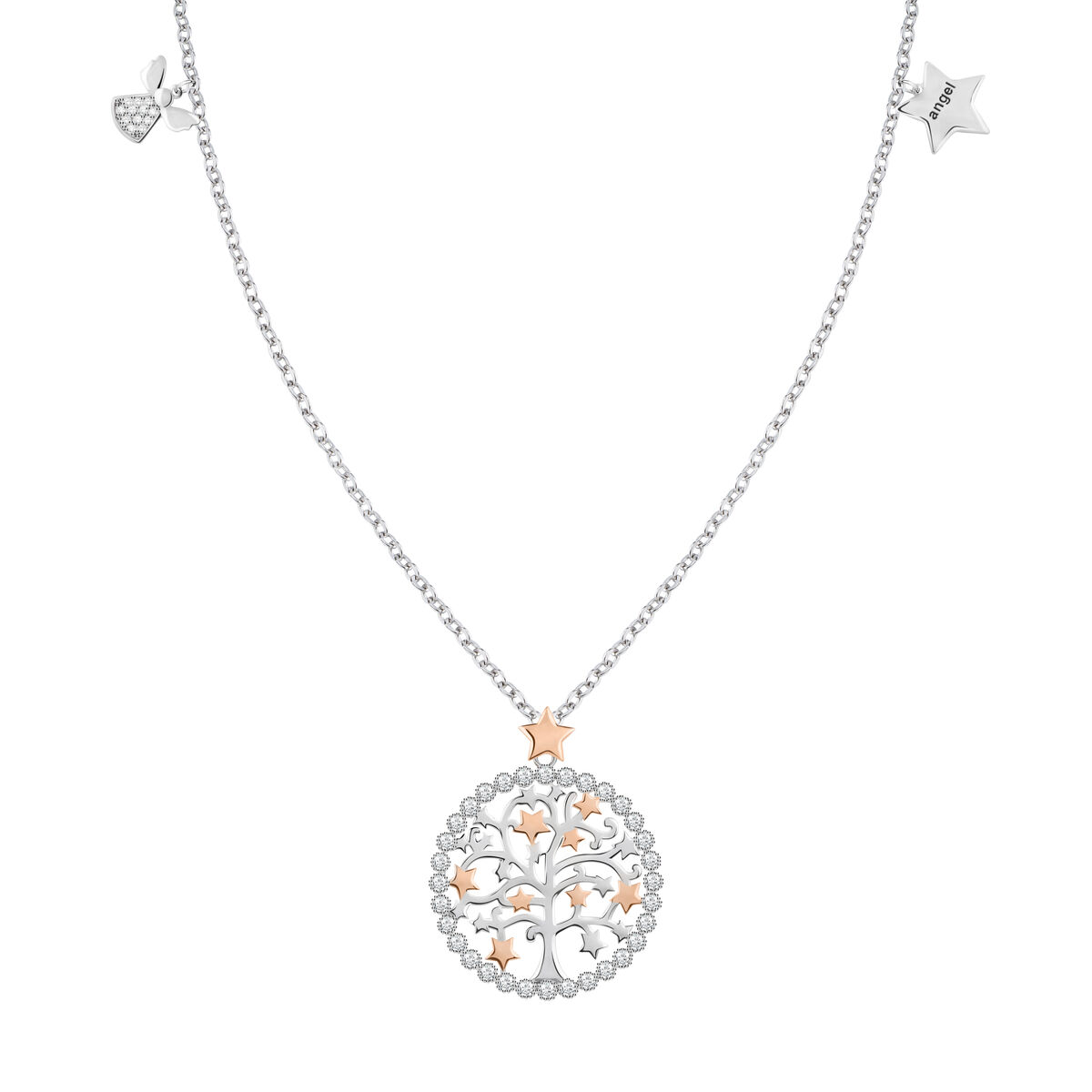 Collier en laiton VITA argent, BLUESPIRIT