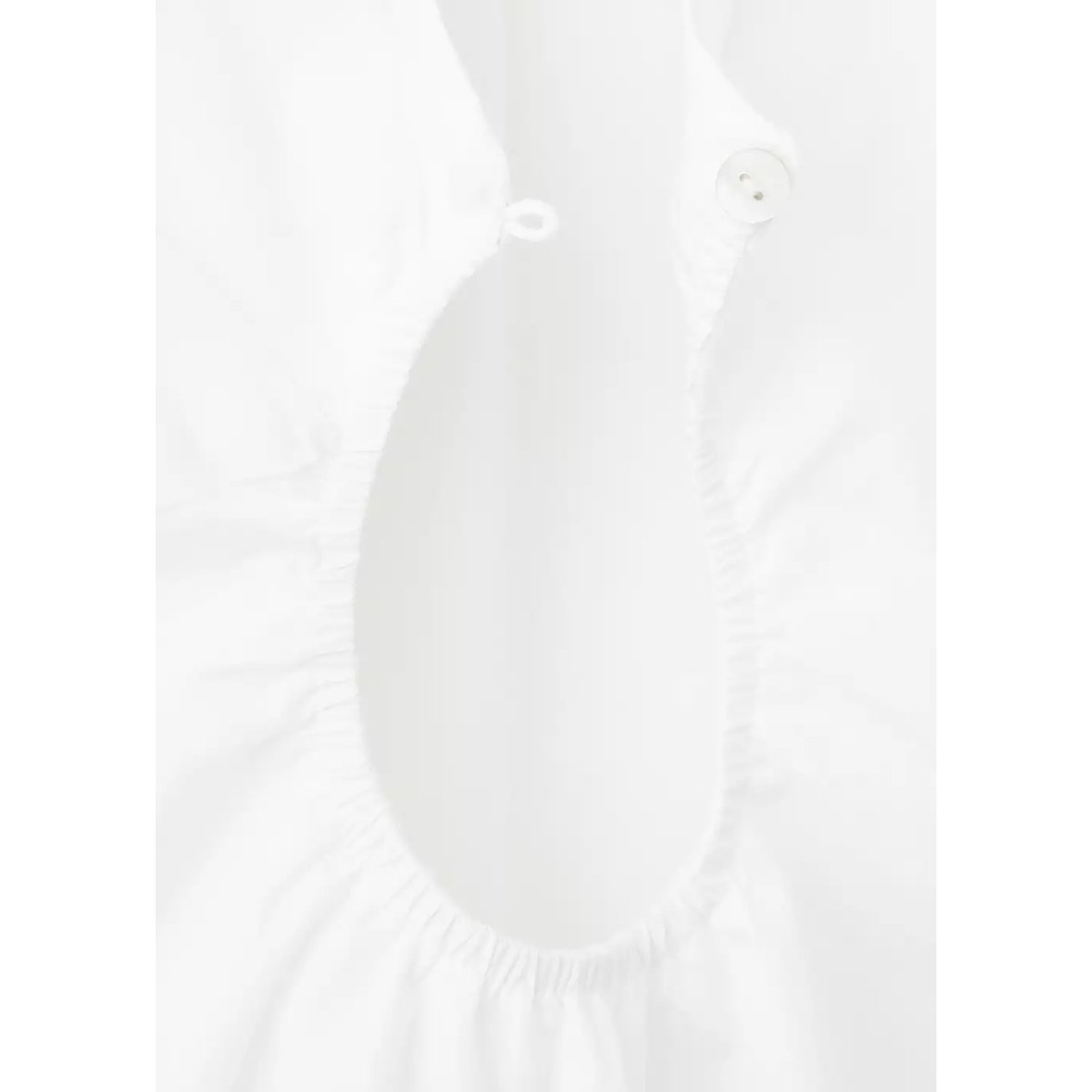 Blouse en coton ouverture au dos blanc, MANGO KIDS
