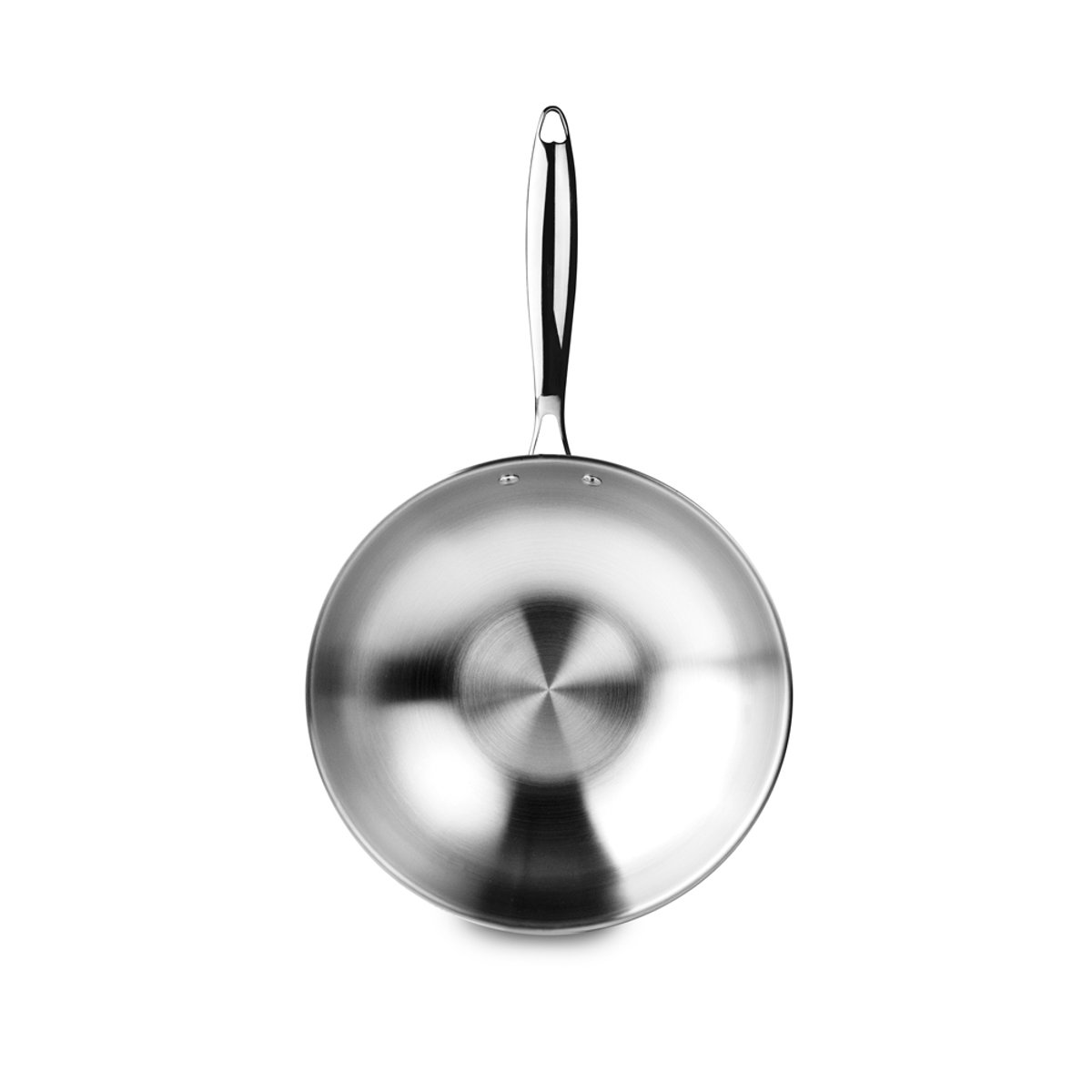 Wok Triply Natural 30 cm argent / métallique, IBILI