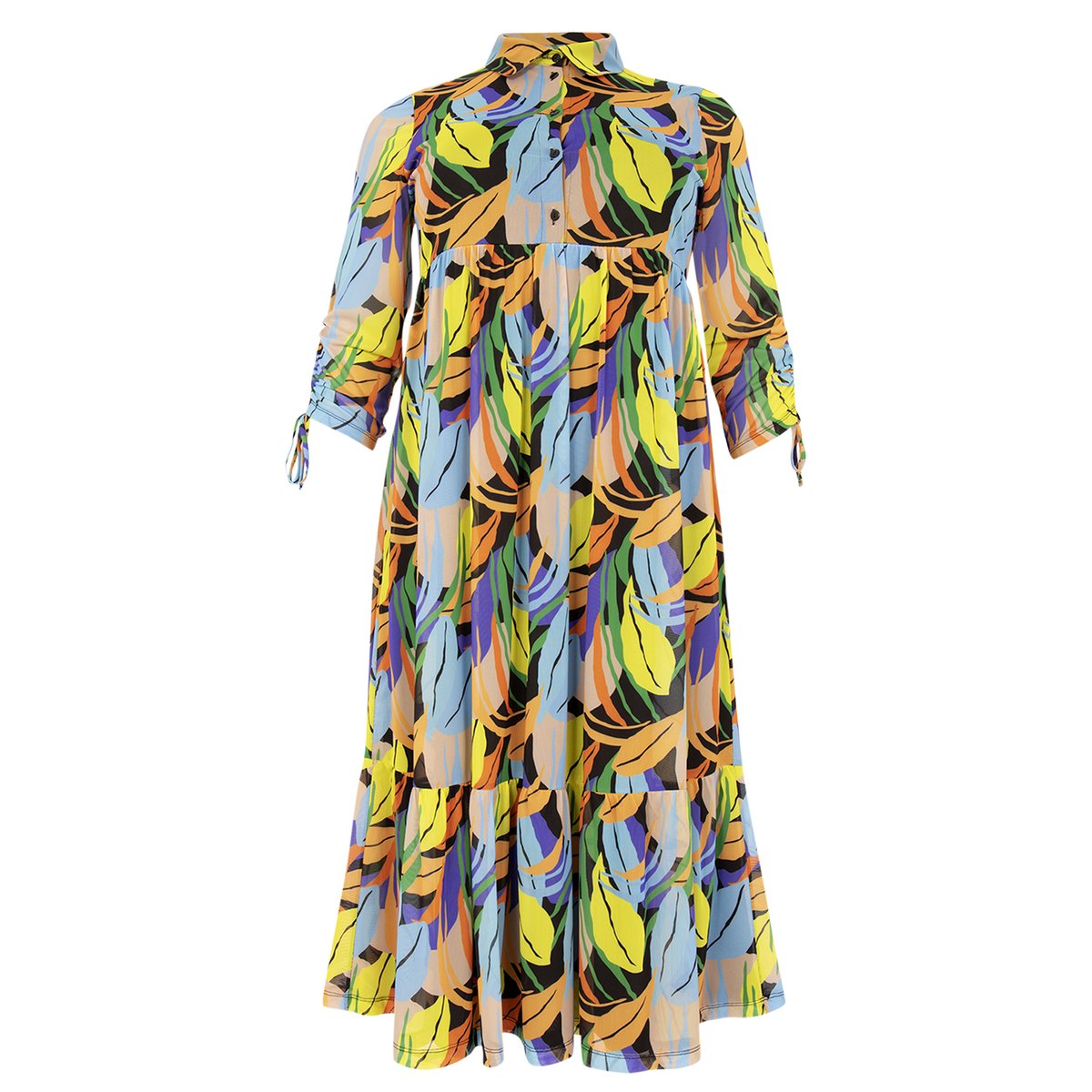 Robe volanté /à volants noir, YOEK