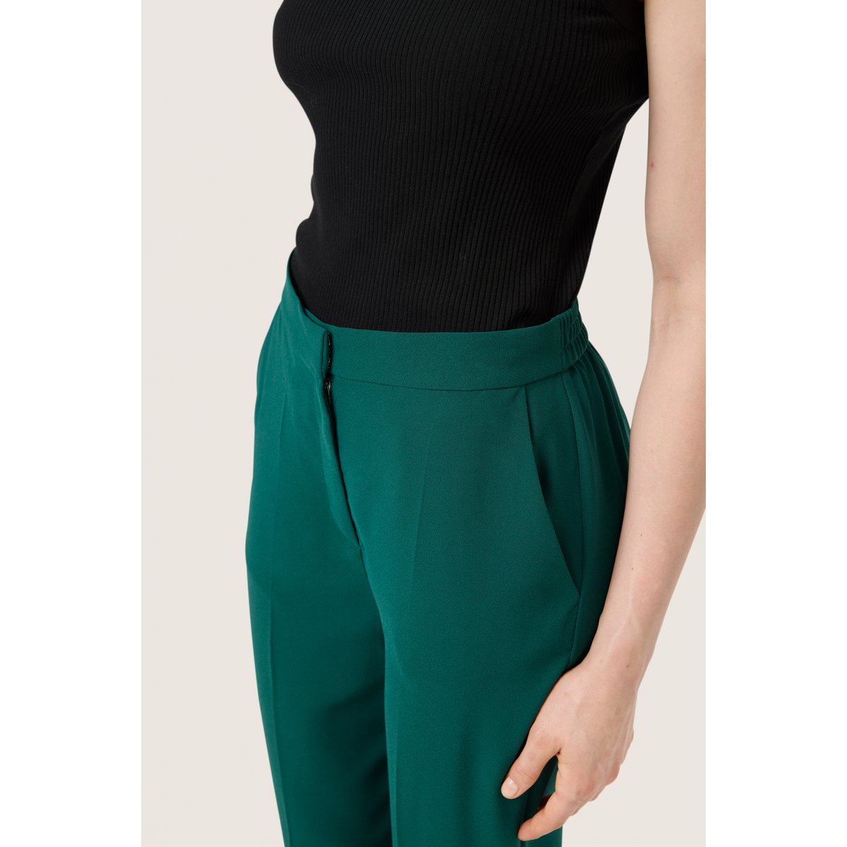 Pantalon de costume vert rain forest, SOAKED IN LUXURY