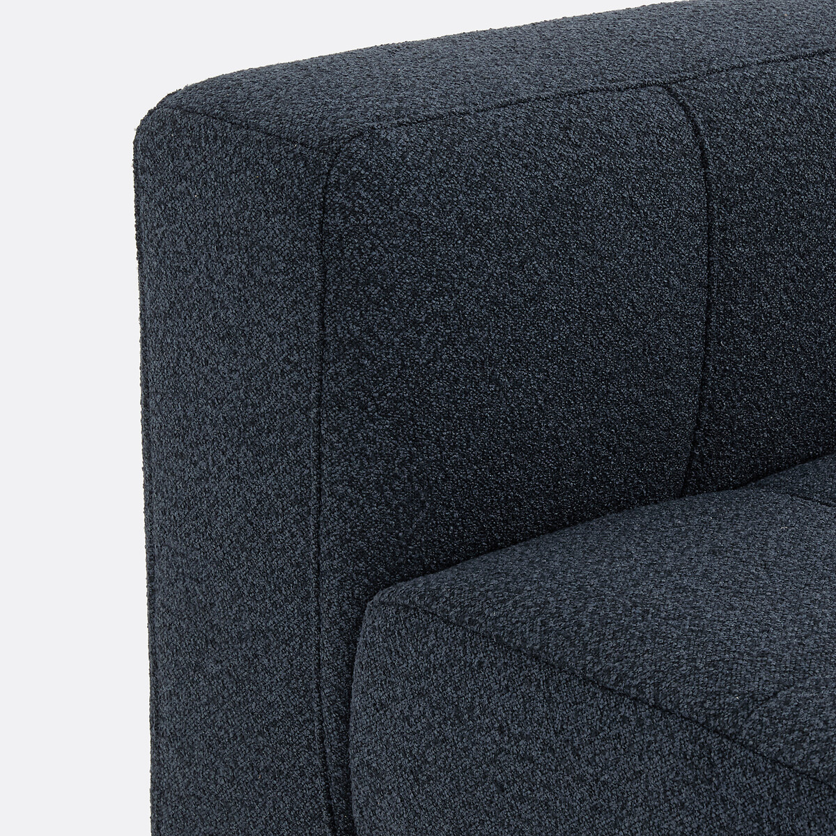 Banquette assise pivotante, droit, modulable, en bouclette fine, FANO bleu, LA REDOUTE INTERIEURS