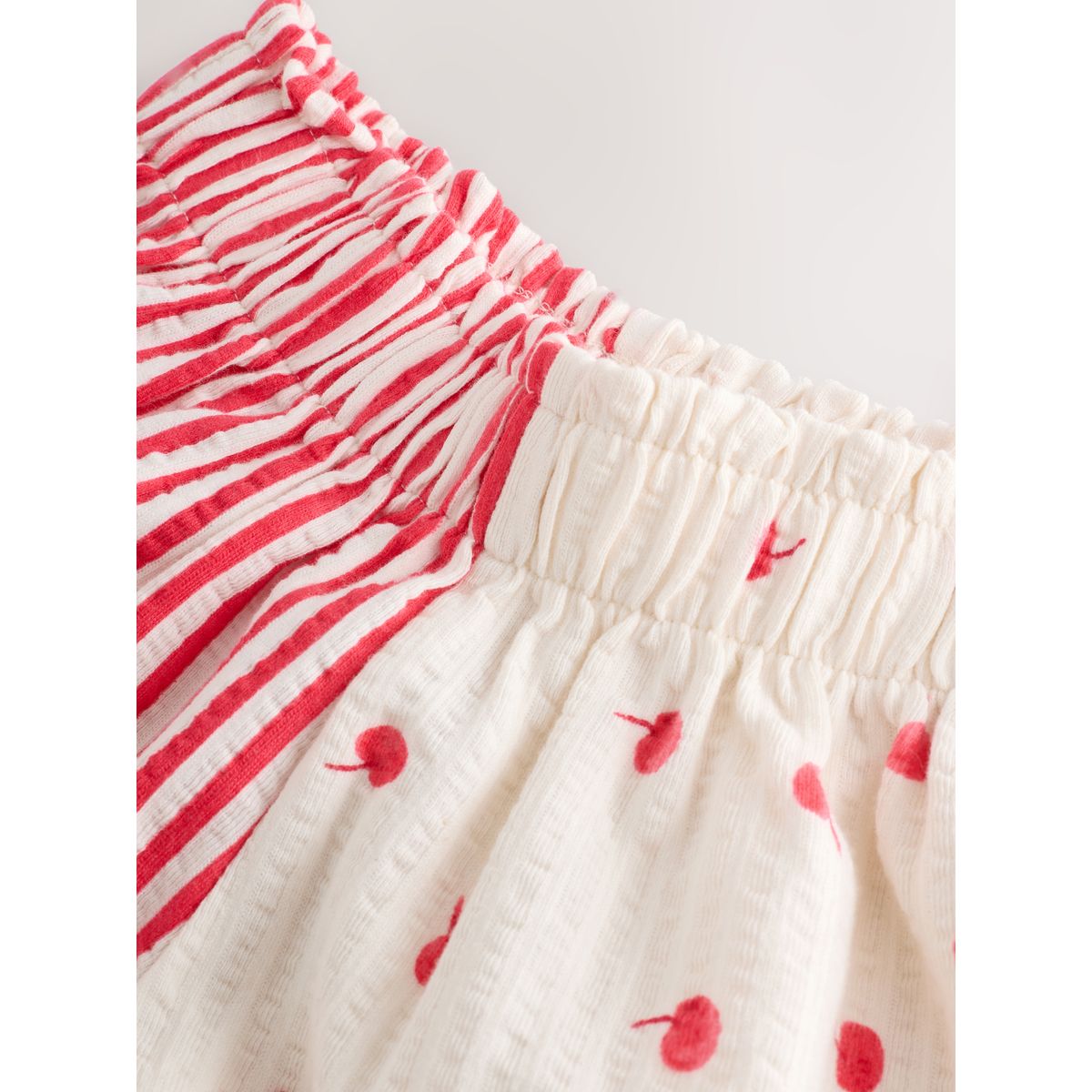 Ensemble short et t-shirt à manches courtes lapin blanc écru, NEXT