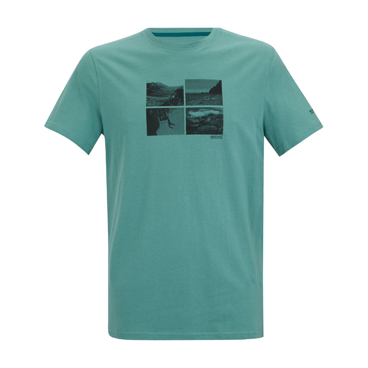 T-shirt motif/style carré décoratif BREEZED bleu clair, REGATTA