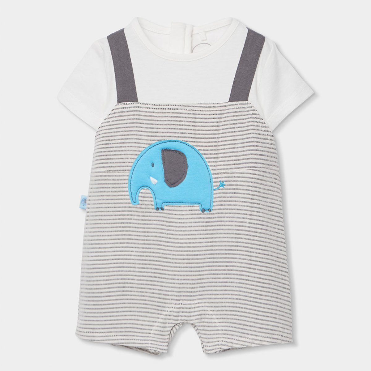 Barboteuse en coton multicolore, BOBOLI