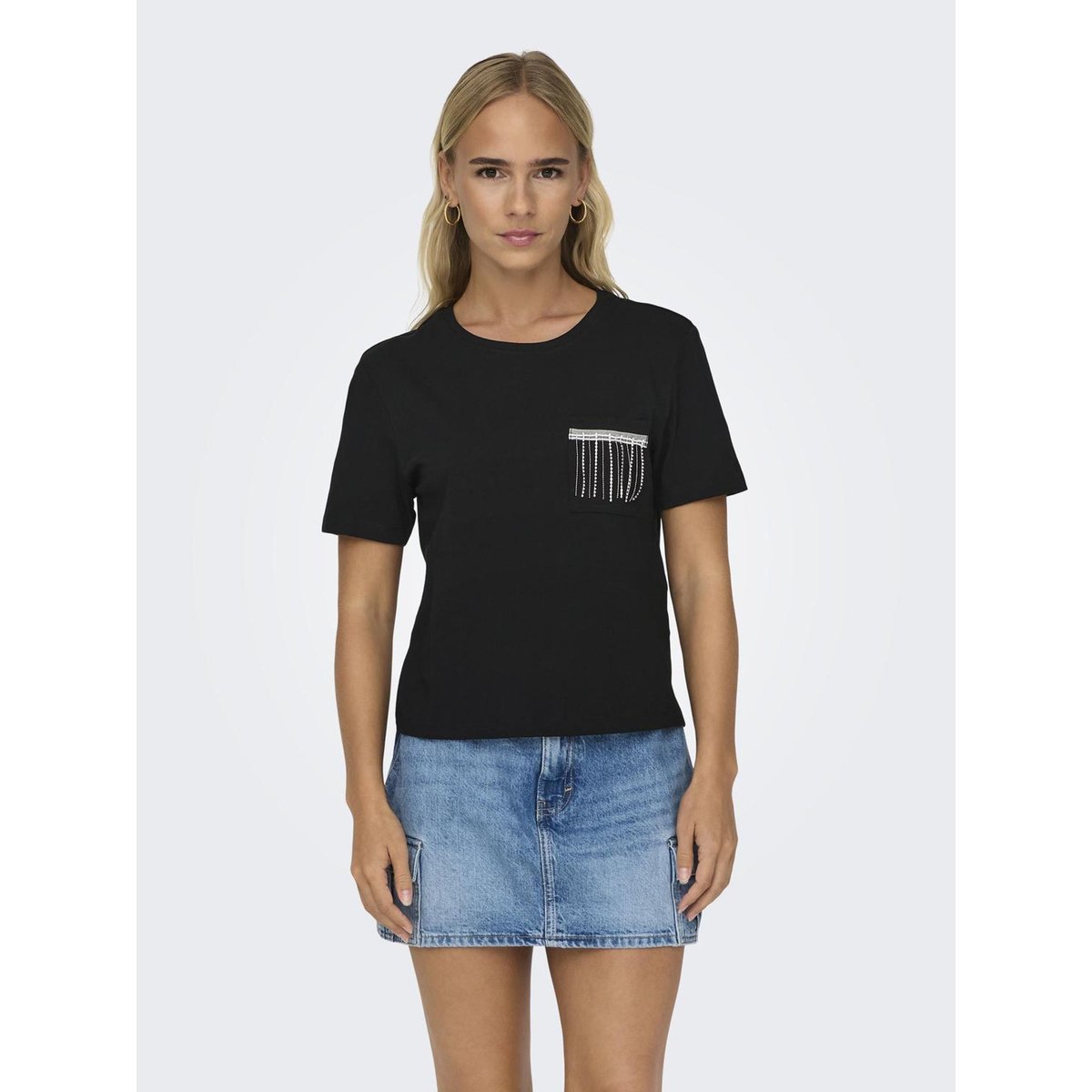 T-Shirt noire - black, ONLY