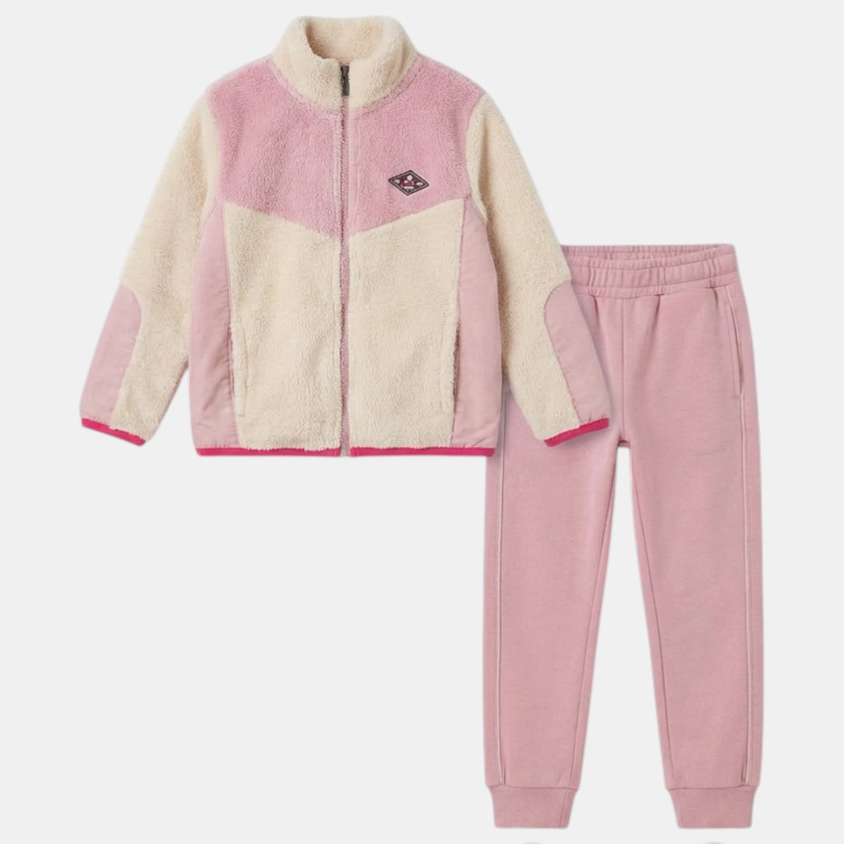 Ensemble veste zippée col montant et pantalon de jogging ENERGY rose, LEE COOPER