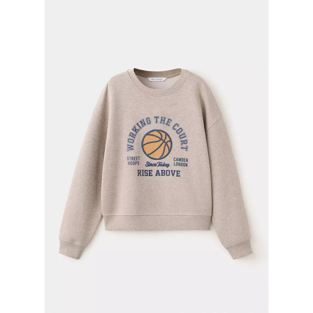 Sweat-shirt imprimé relief sable, MANGO KIDS