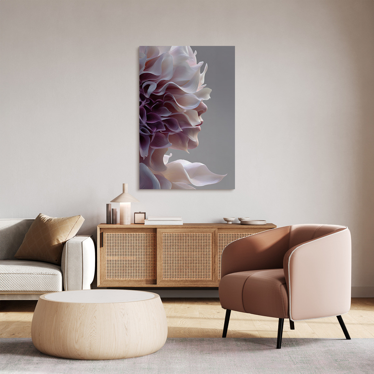 Tableau Sur Toile Portrait Conscience Florale FLEUR tableaux sur toile-rose, CEANOTHE