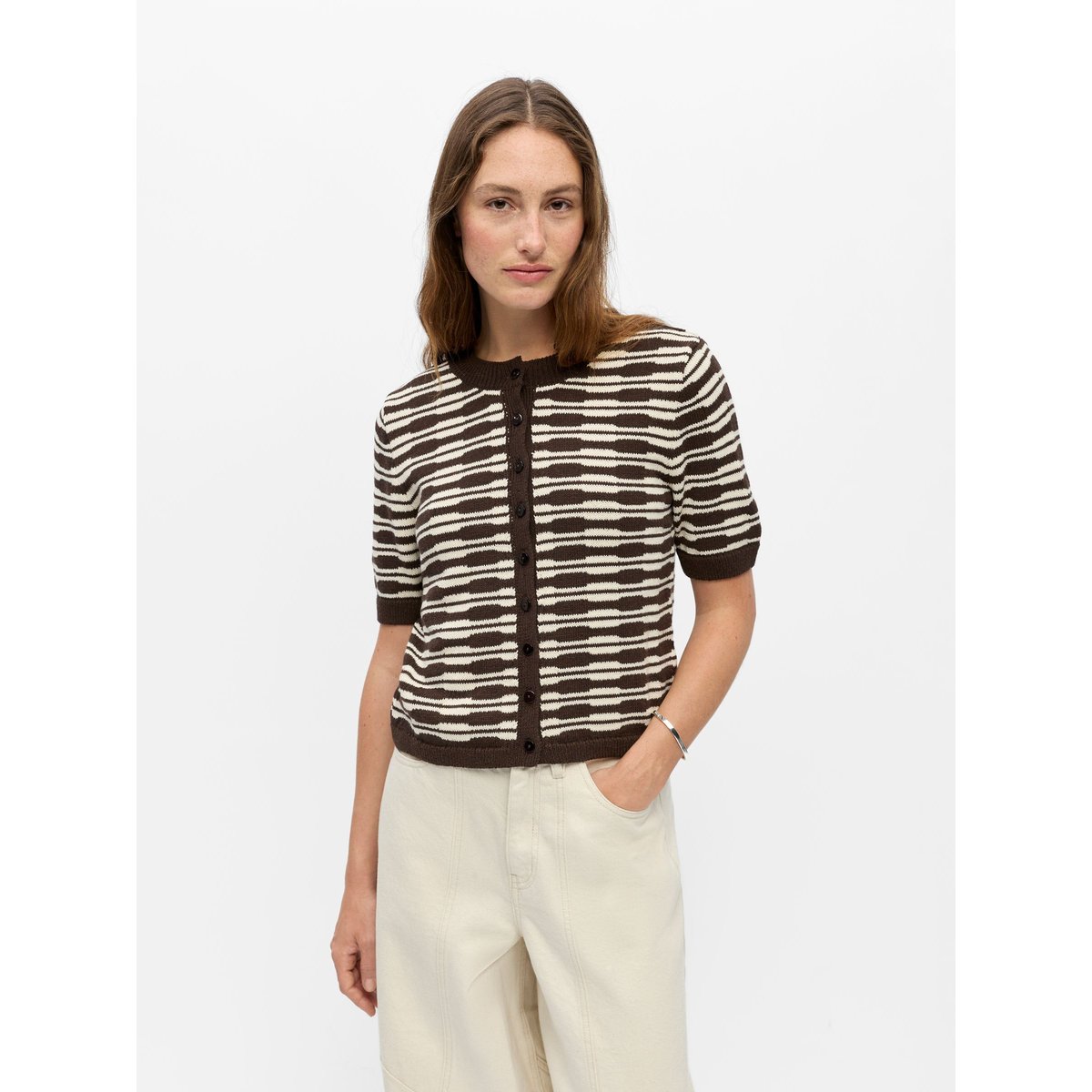 Cardigan marron - seal brown1, OBJECT
