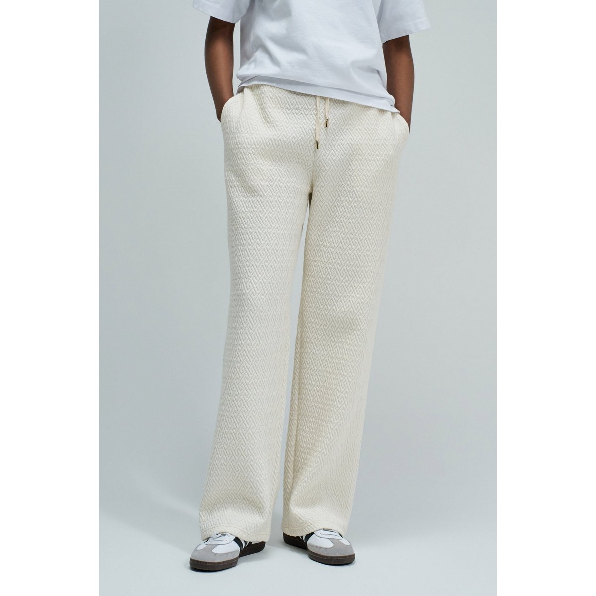 PANTALONS JOGGERS AVEC JACQUARD beige, SALSA JEANS