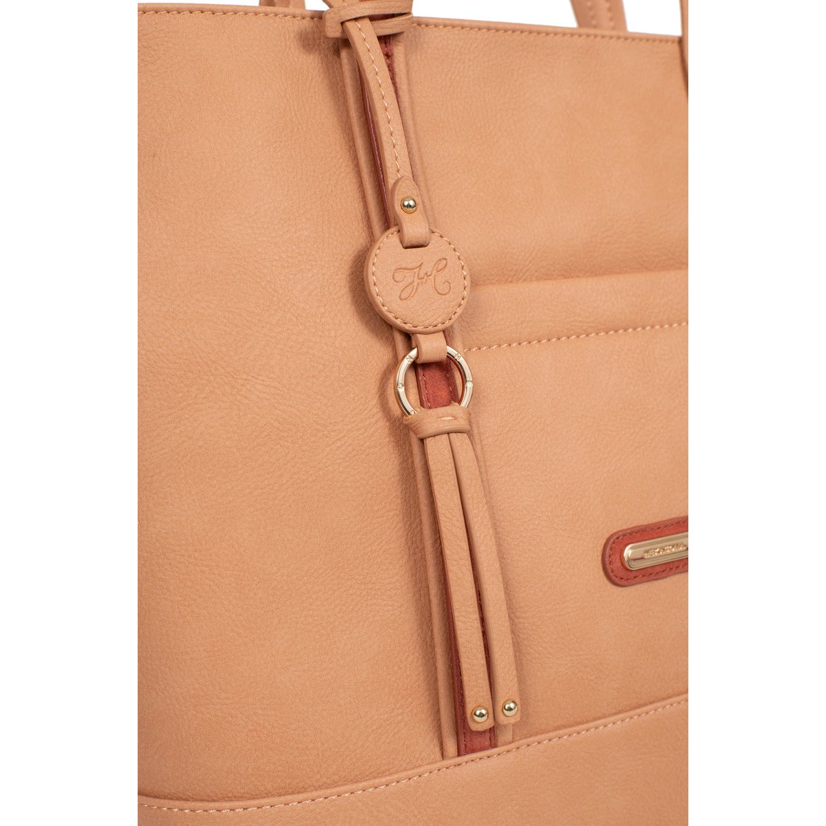 Sac cabas porté main MOLY peche, HEXAGONA