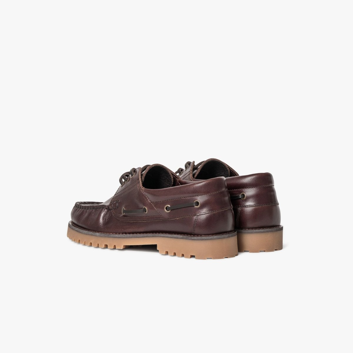 Derby en cuir CHRIS marron chocolat, BOCAGE