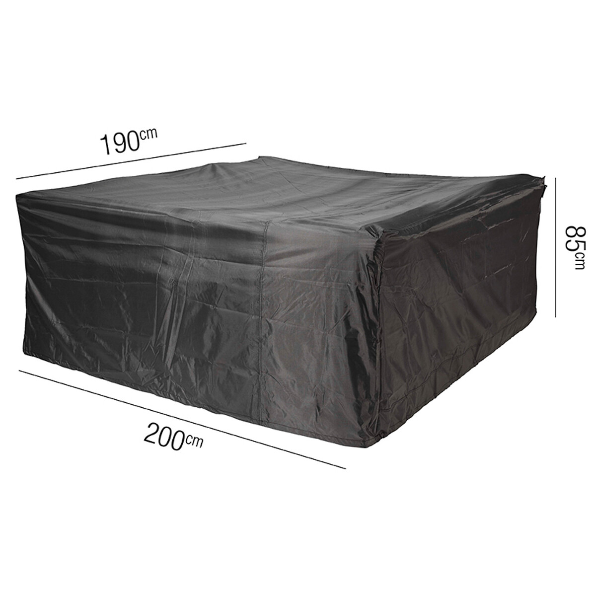 Garden Set Cover 190x200cm grey, AEROCOVER