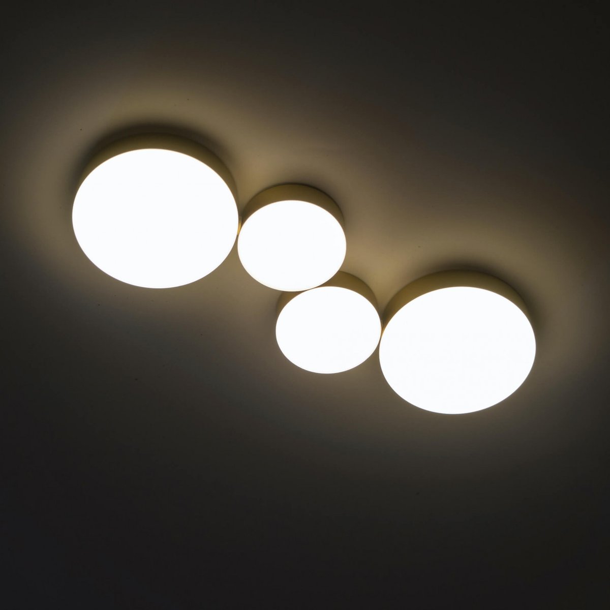 Plafonnier LED à spots multiples - SKAVI doré / laiton, KOSILUM