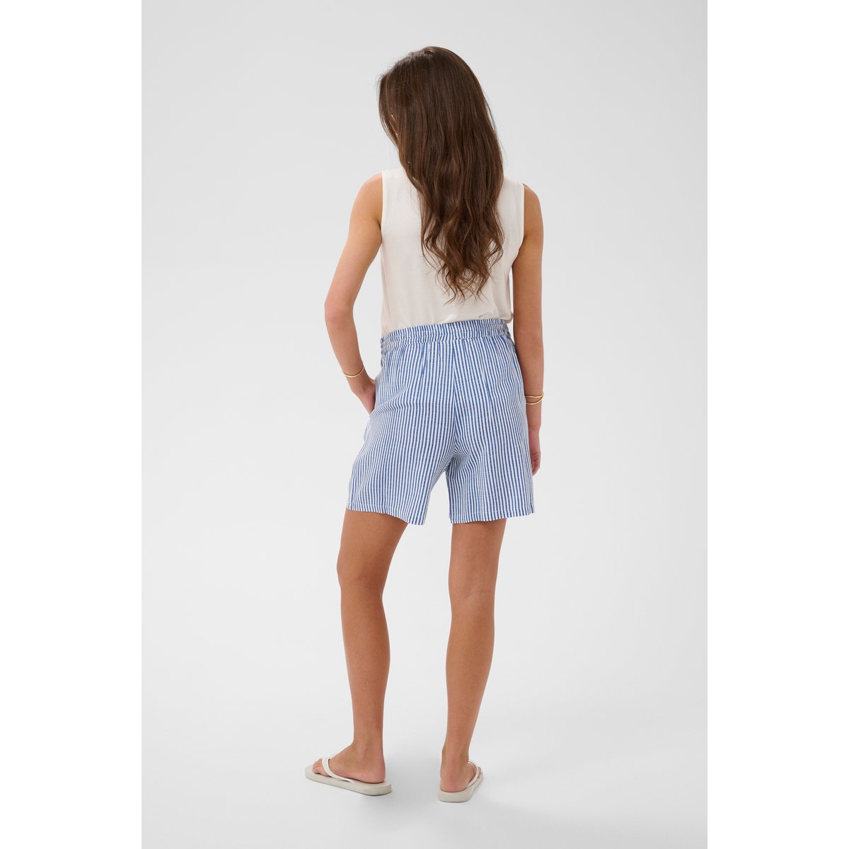 Shorts casual bleu rayures blue milkboy, CREAM
