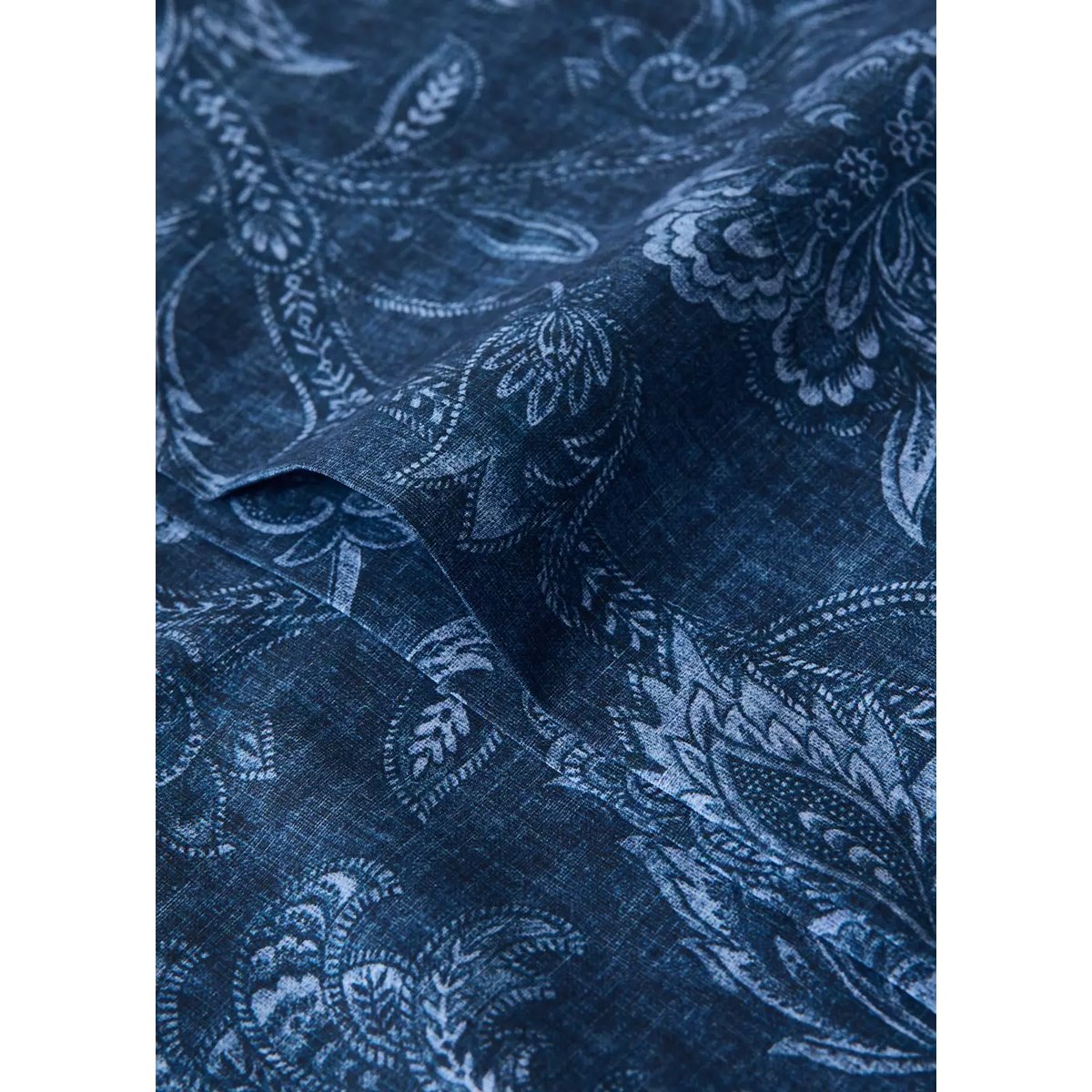 Taie d’oreiller 100 % coton 45x110 cm bleu indigo, MANGO HOME