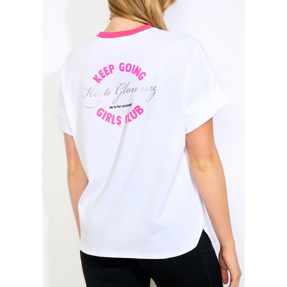 T-shirt de sport coton blanc, LOLALIZA