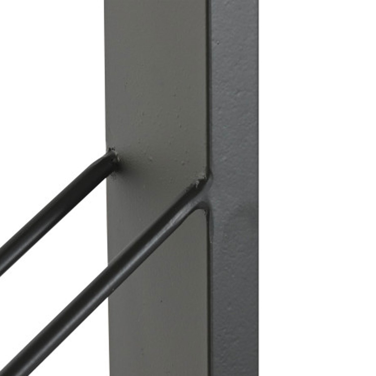 Porte bouteilles mural en métal noir 8 bouteilles 36x6x160cm noir, WADIGA
