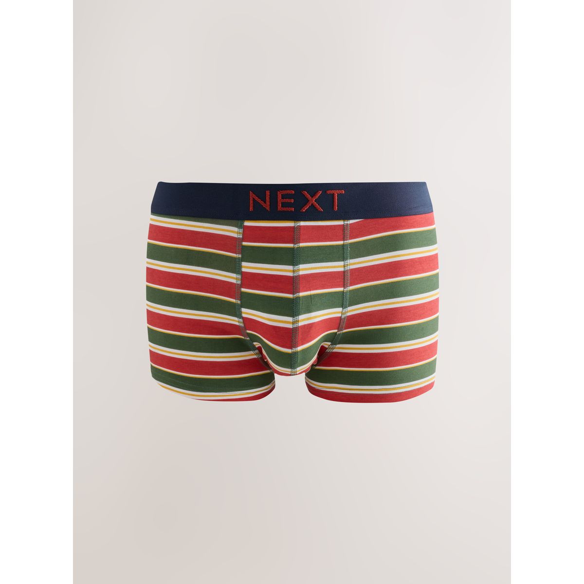 Boxer taille basse rayures vertes/bleues, NEXT