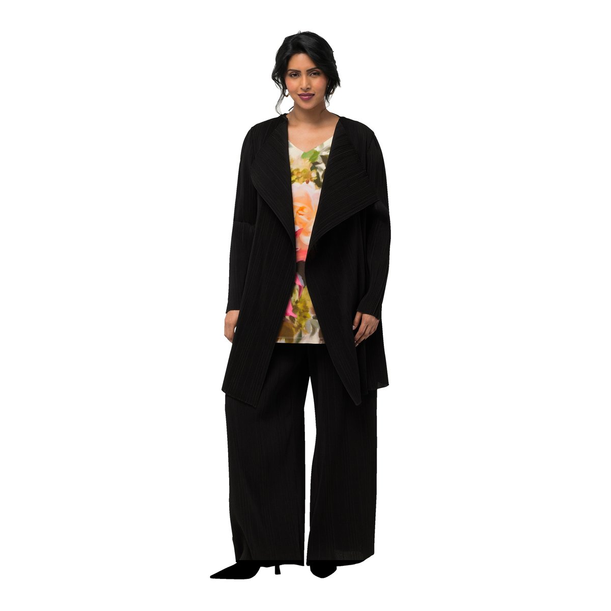 Veste plissée noir, ULLA POPKEN