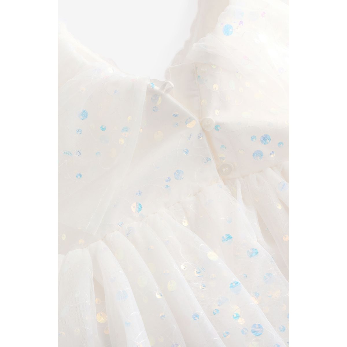 Robe de soirée à sequins blanc, NEXT