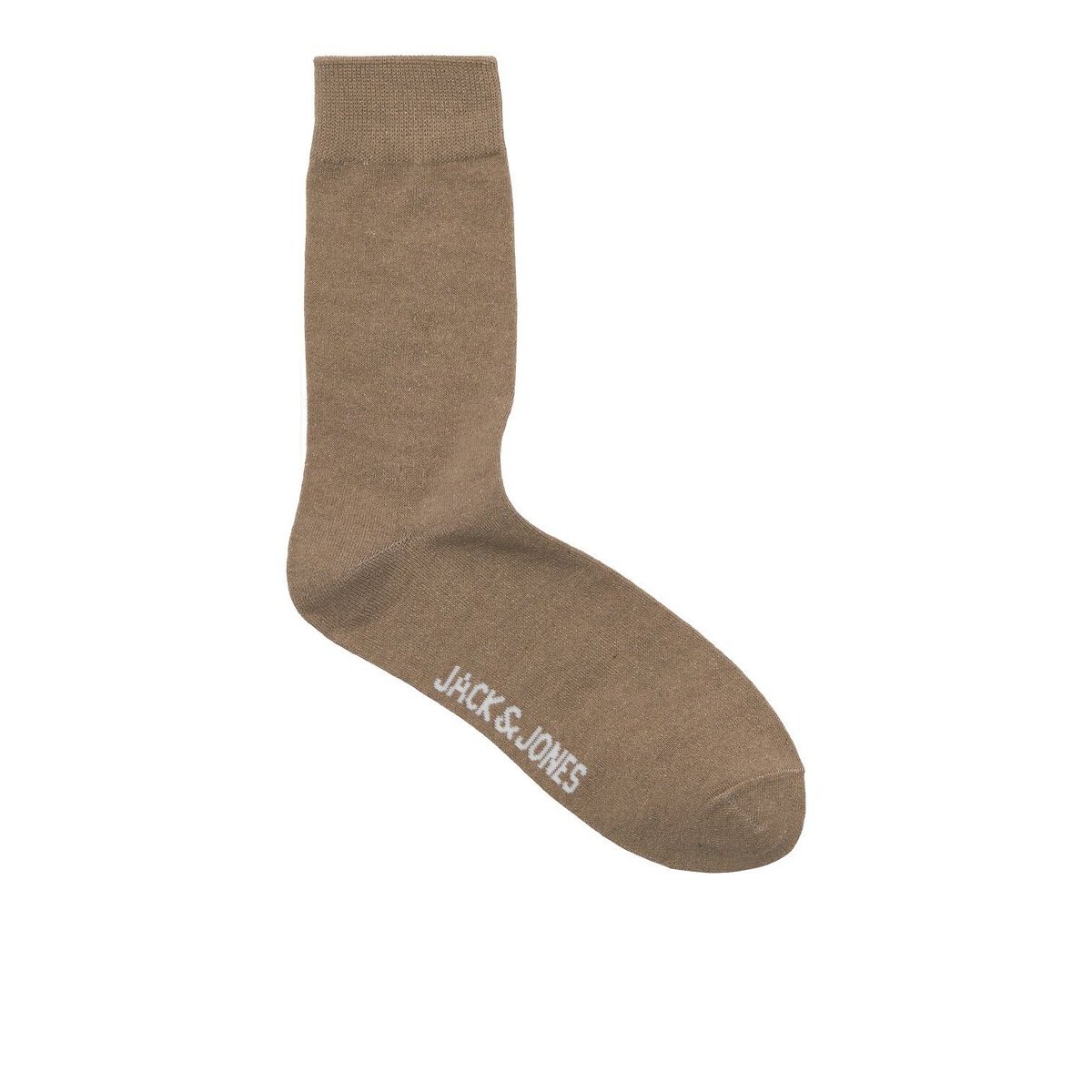 Lote de 3 pares de calcetines altos lisos negro + gris + camel, JACK & JONES