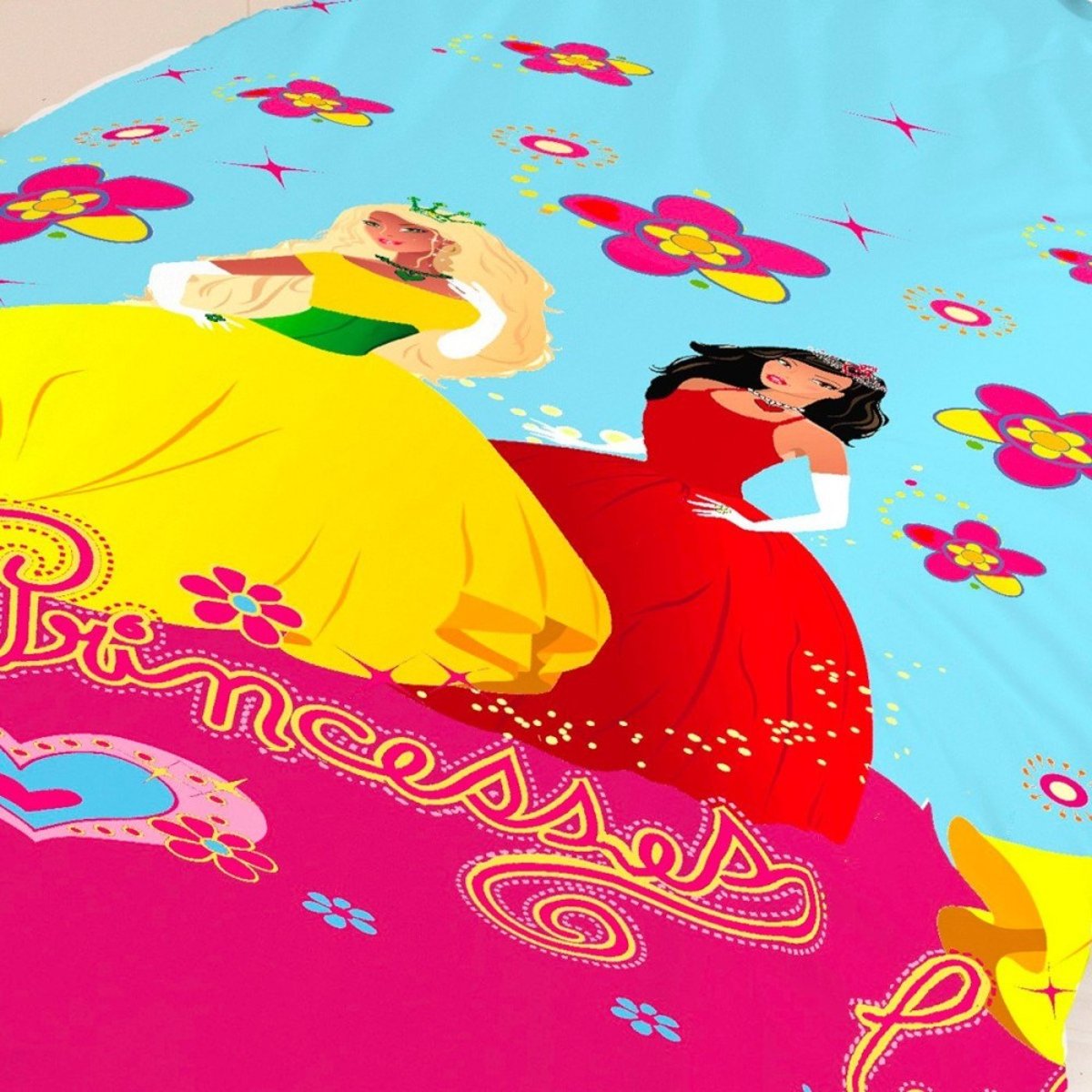 Housse de couette 140x200 PRINCESS + 1 taie rose, DECORATIE