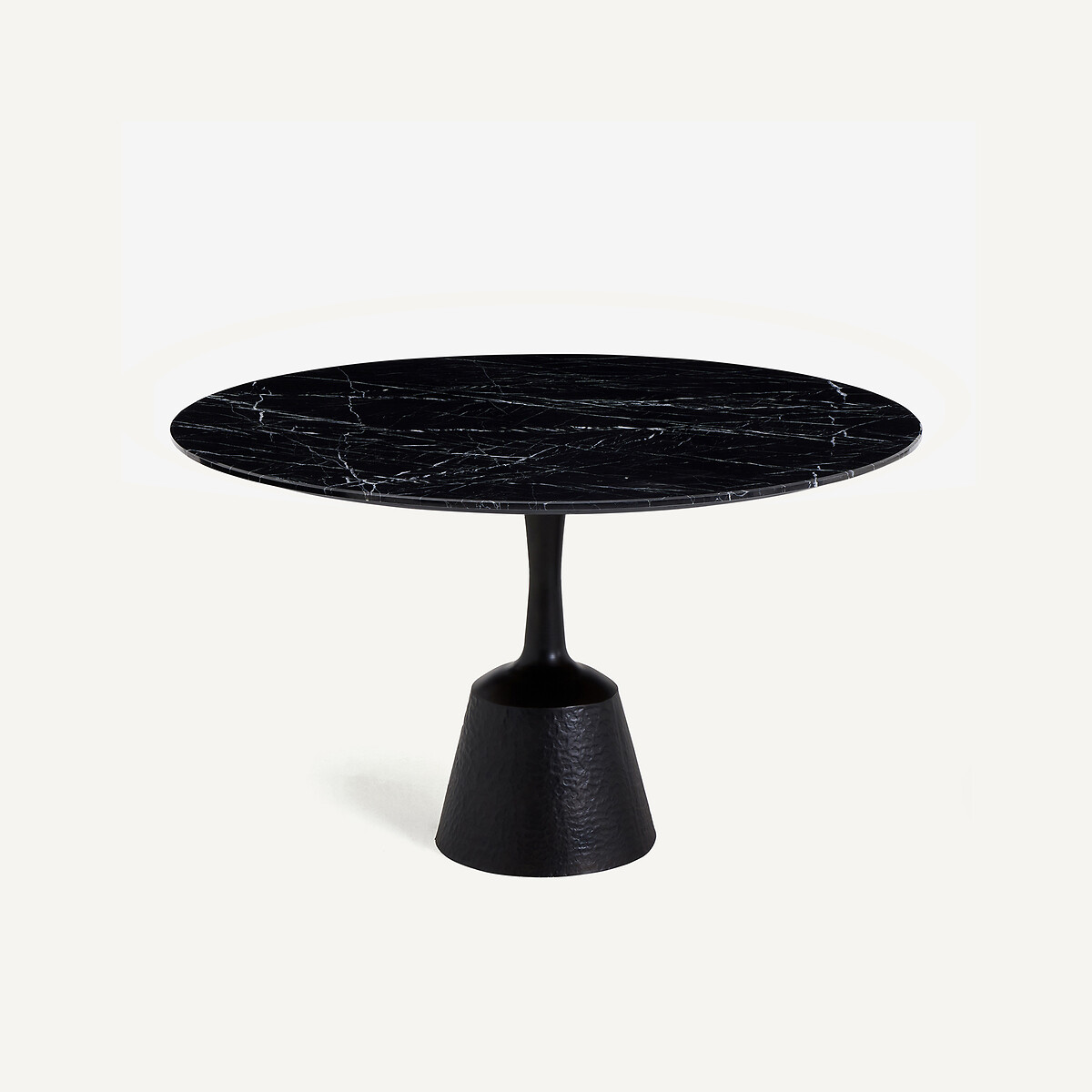 Base de mesa de hierro martillado, Leor café tostado, AM.PM