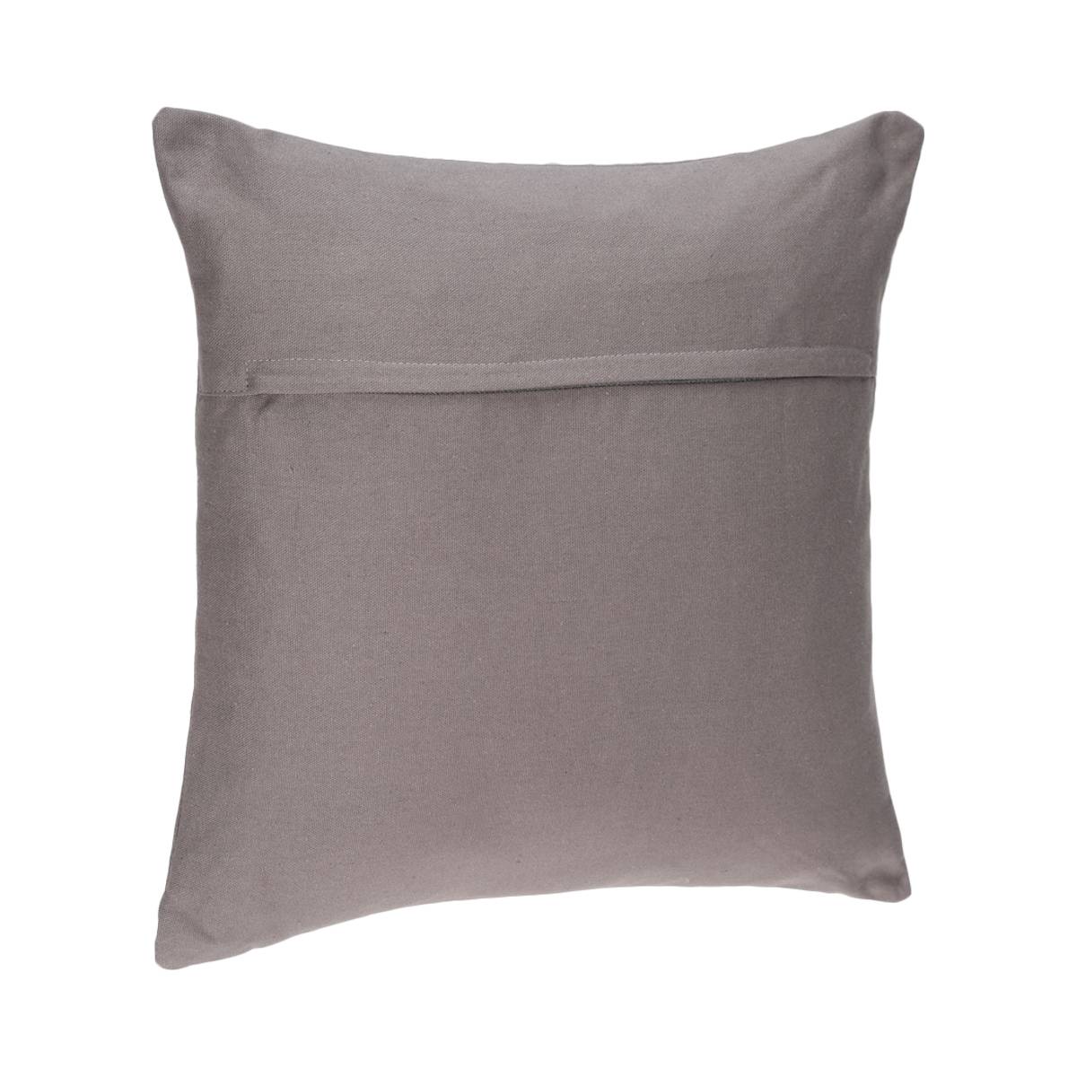 Coussin déhoussable ANJALI gris, ATMOSPHERA