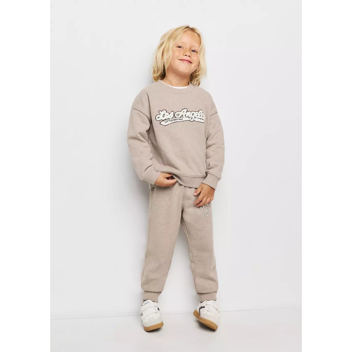 Sweat relaxed fit détail texture sable, MANGO BABY