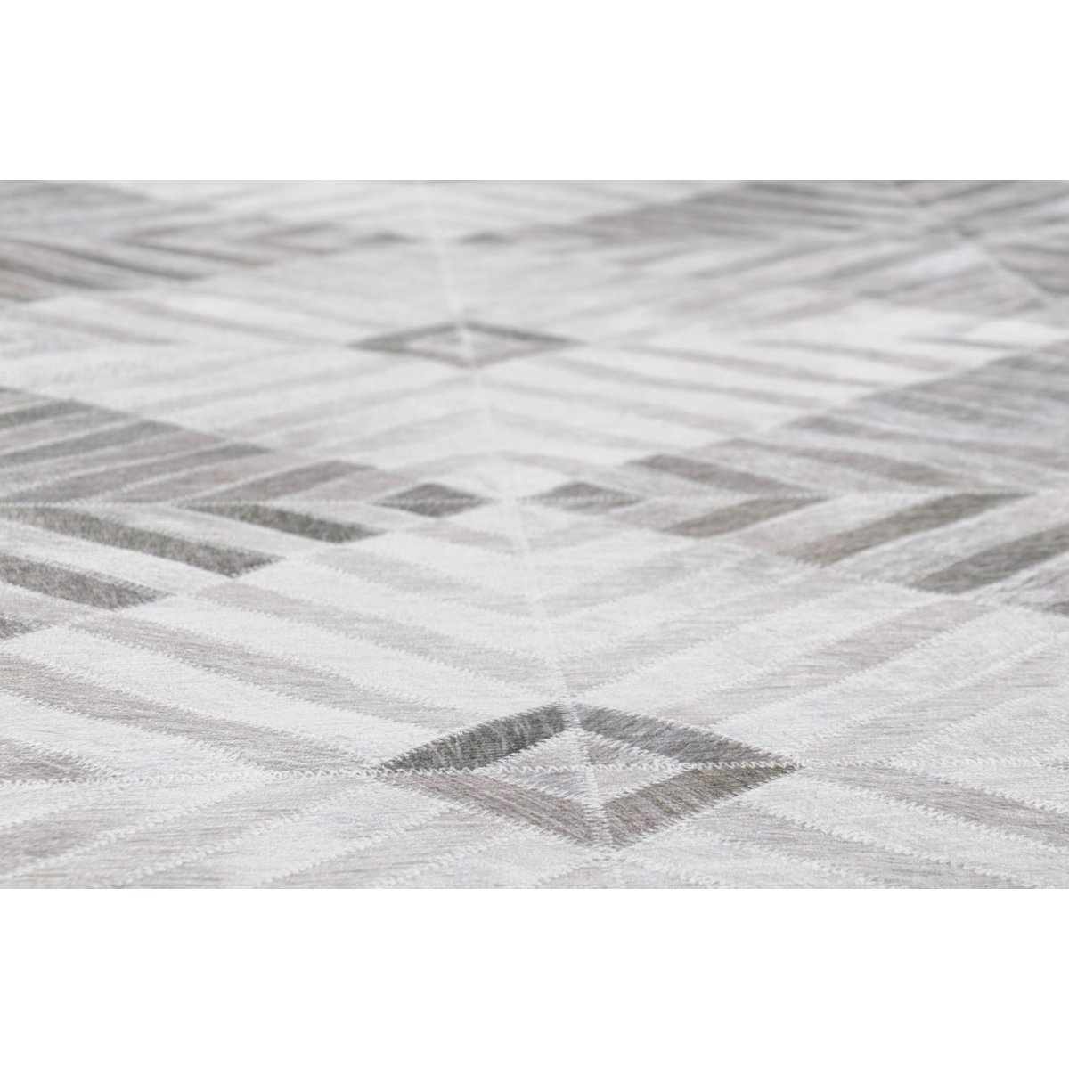 Tapis imprimé Serena, aspect cuir, plat beige, GINO FALCONE