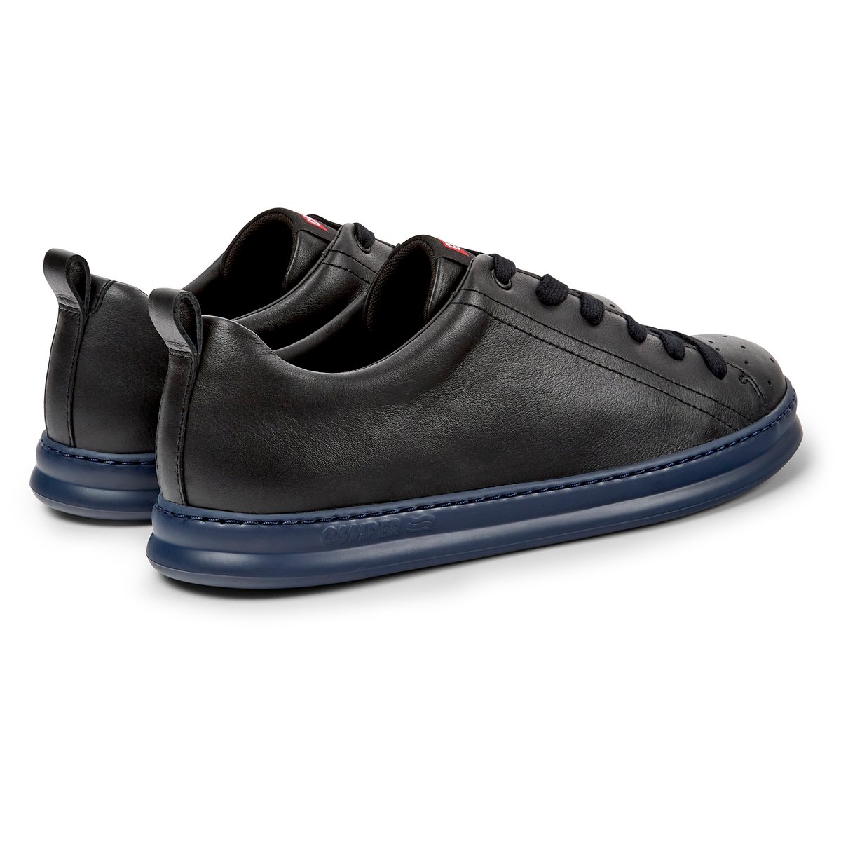 Baskets À Lacets Cuir Runner Four noir, CAMPER