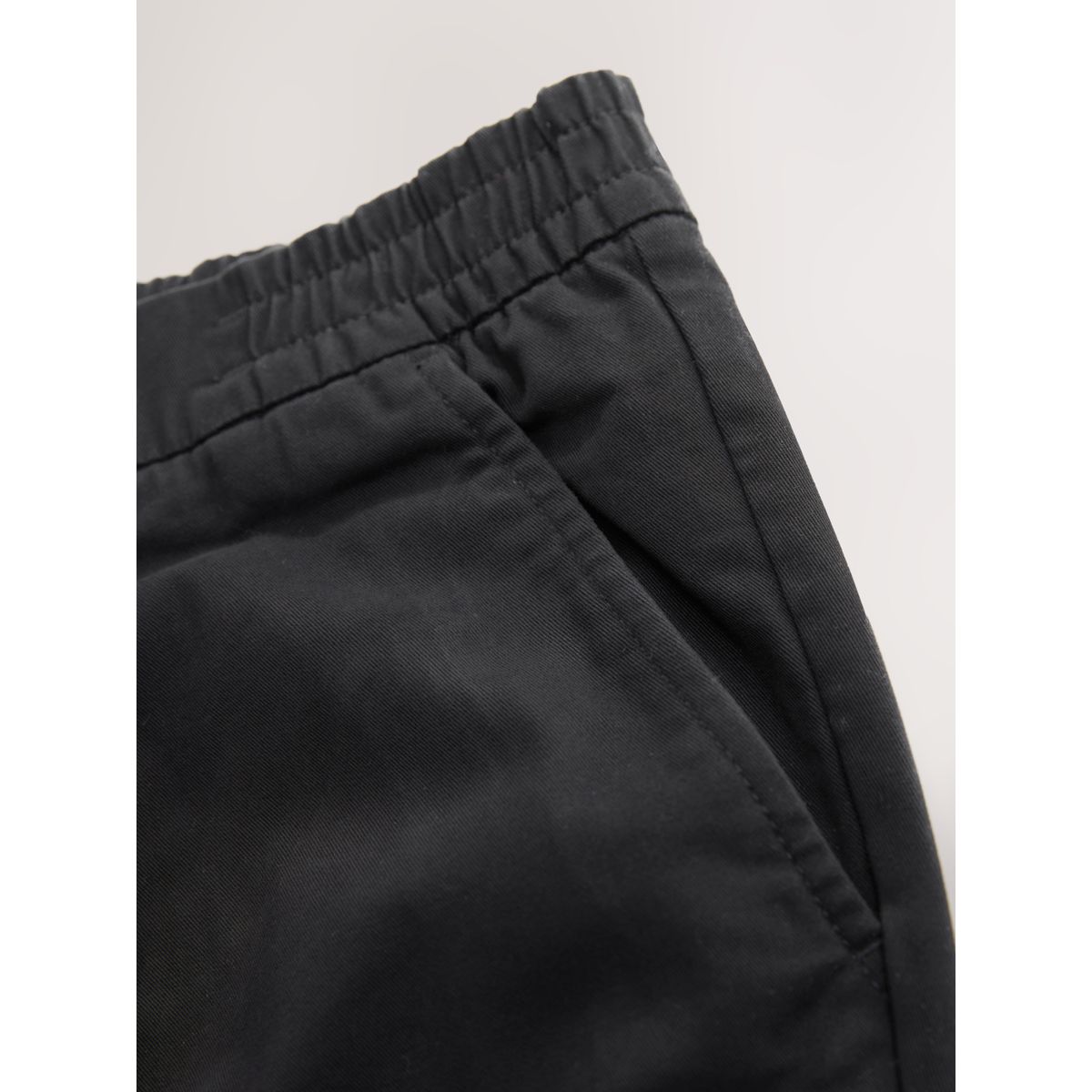 Pantalon chino stretch noir, NEXT
